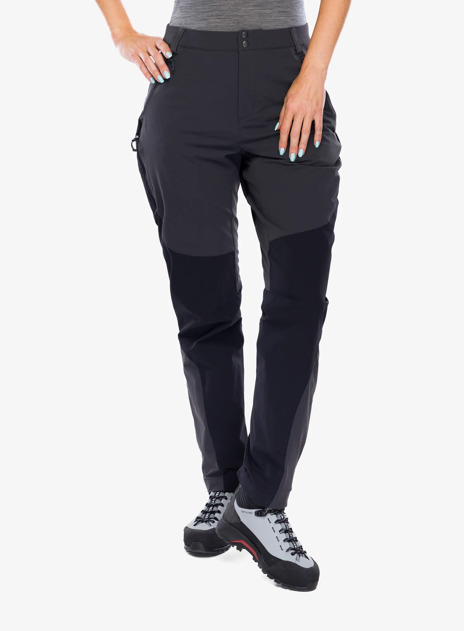 Trekové kalhoty dámské Rab Torque Mountain Pants - anthracite/black