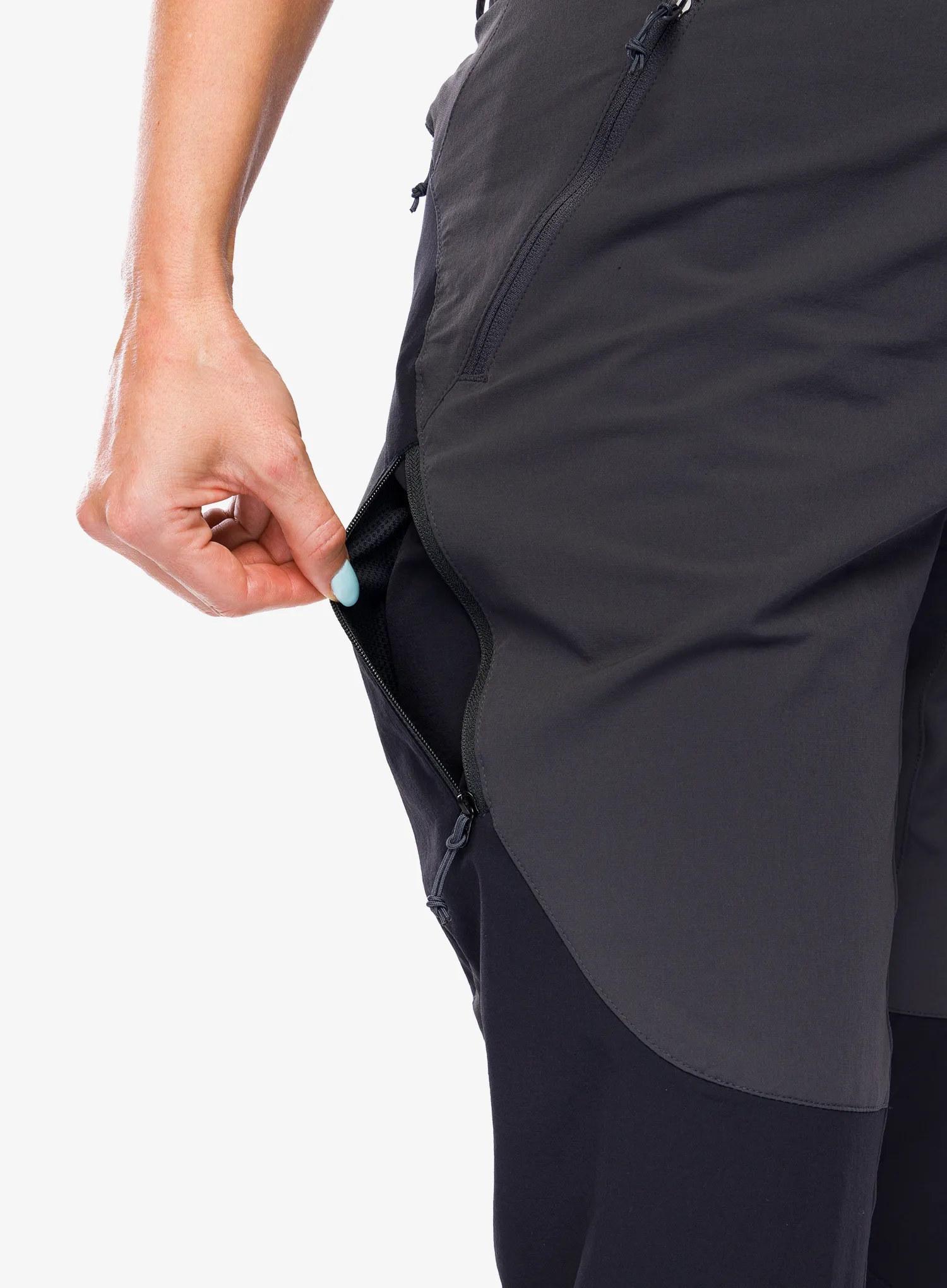 Trekové kalhoty dámské Rab Torque Mountain Pants - anthracite/black