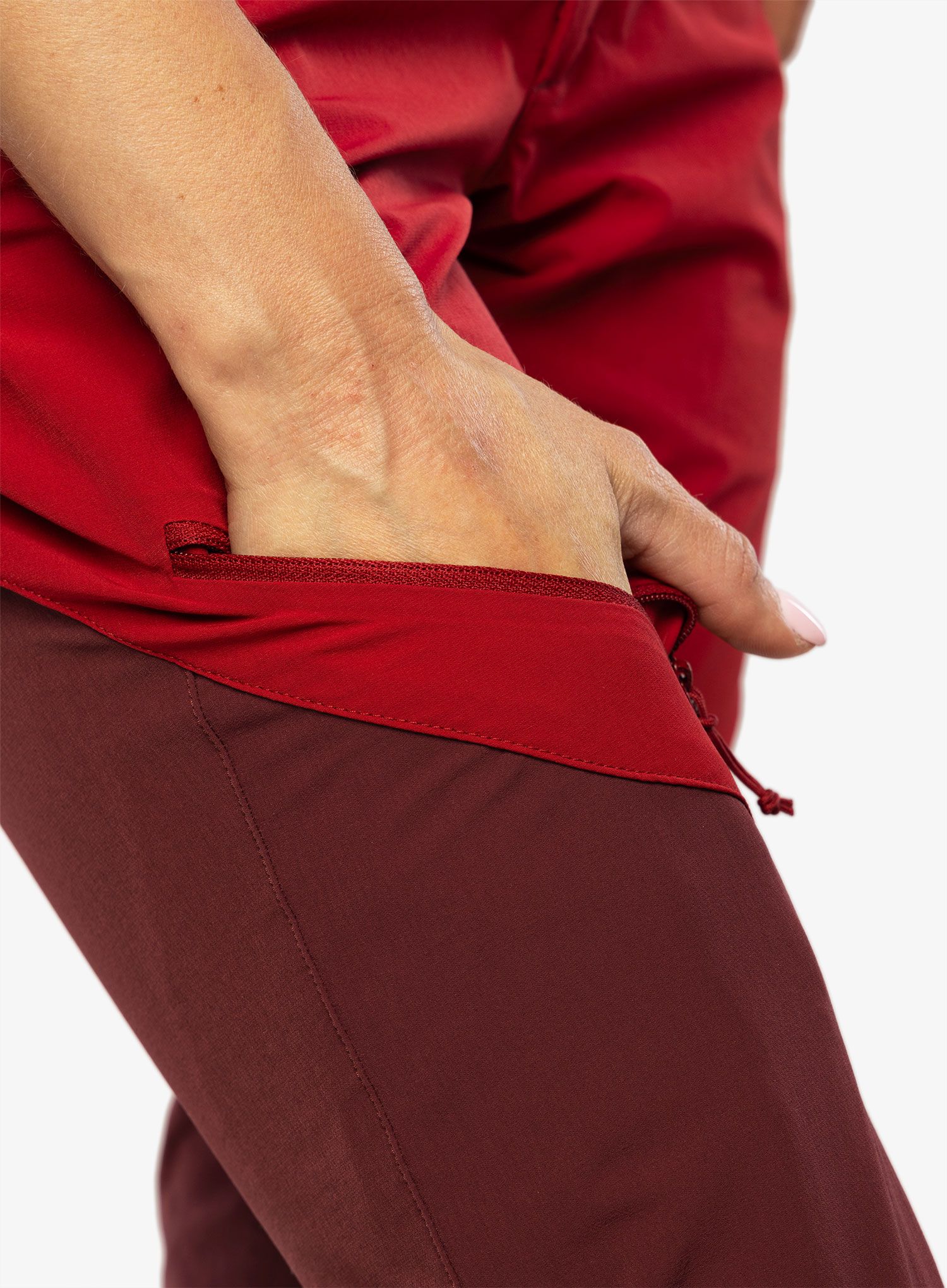 Dámské kalhoty Rab Torque Mountain Pants - crimson/deep heather
