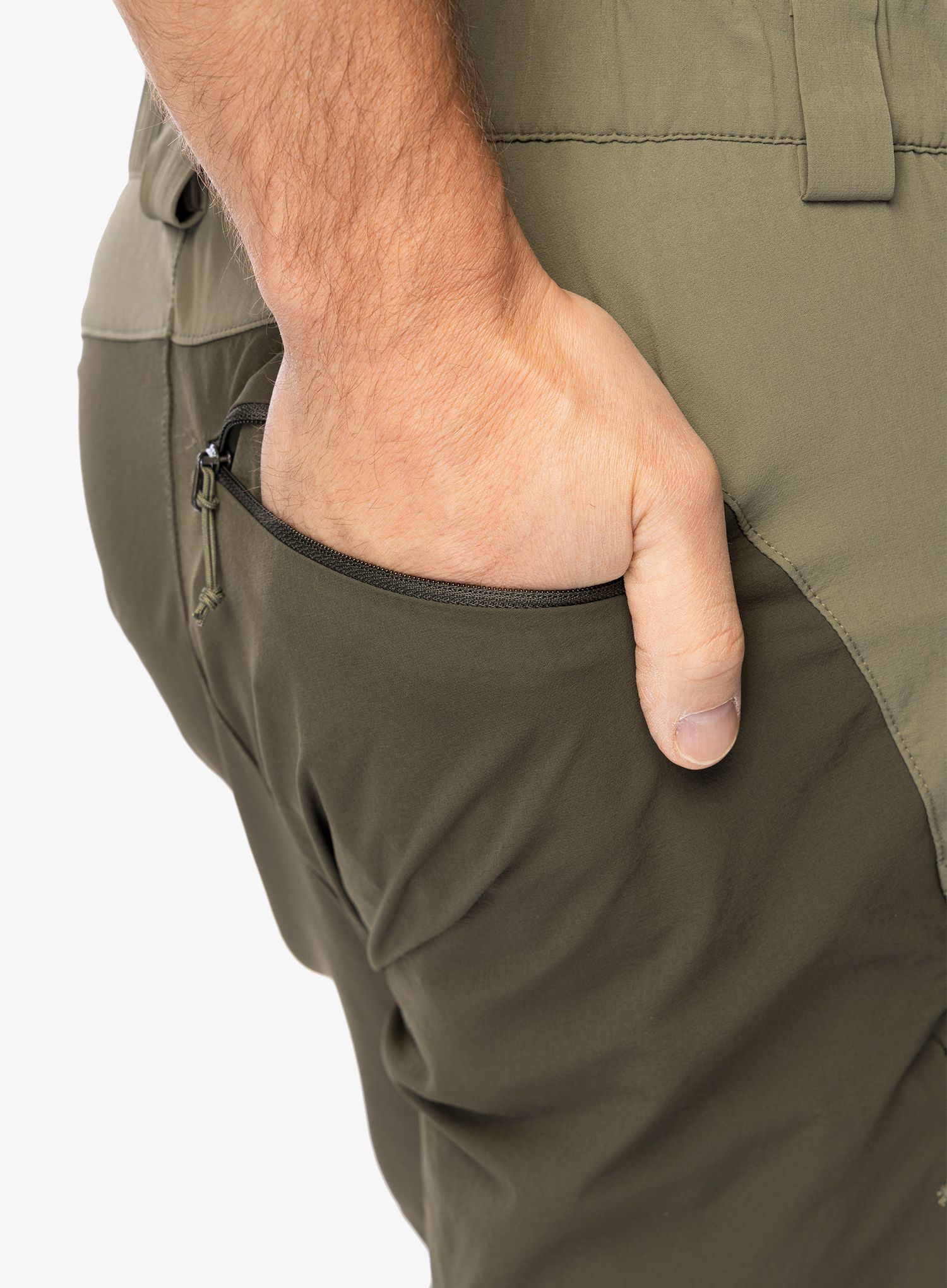 Trekové kalhoty Rab Torque Mountain Pants - light khaki/army
