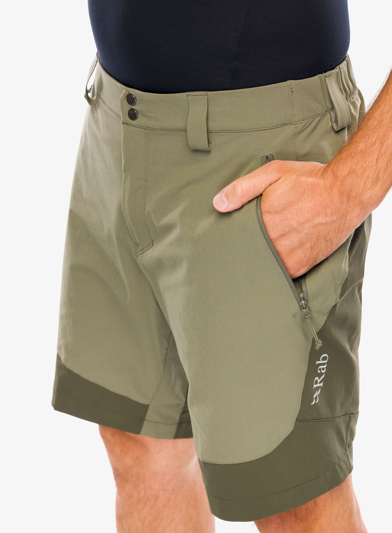 Outdoorové kraťasy Rab Torque Mountain Shorts - light khaki/army