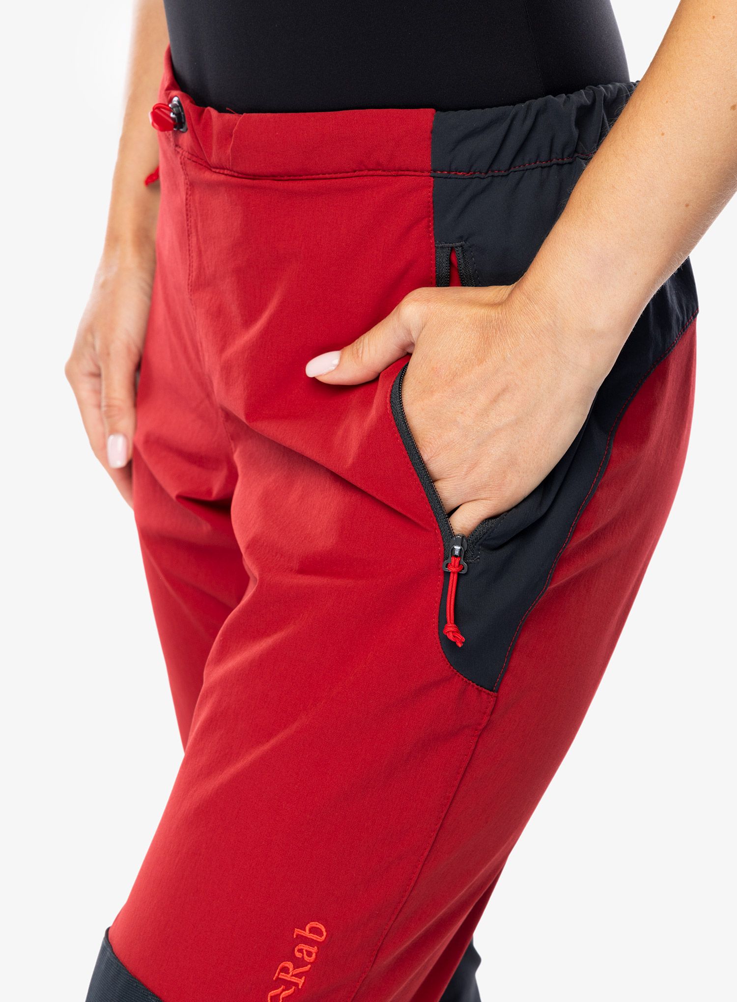 Dámské softshellové kalhoty Rab Torque Pants - crimson