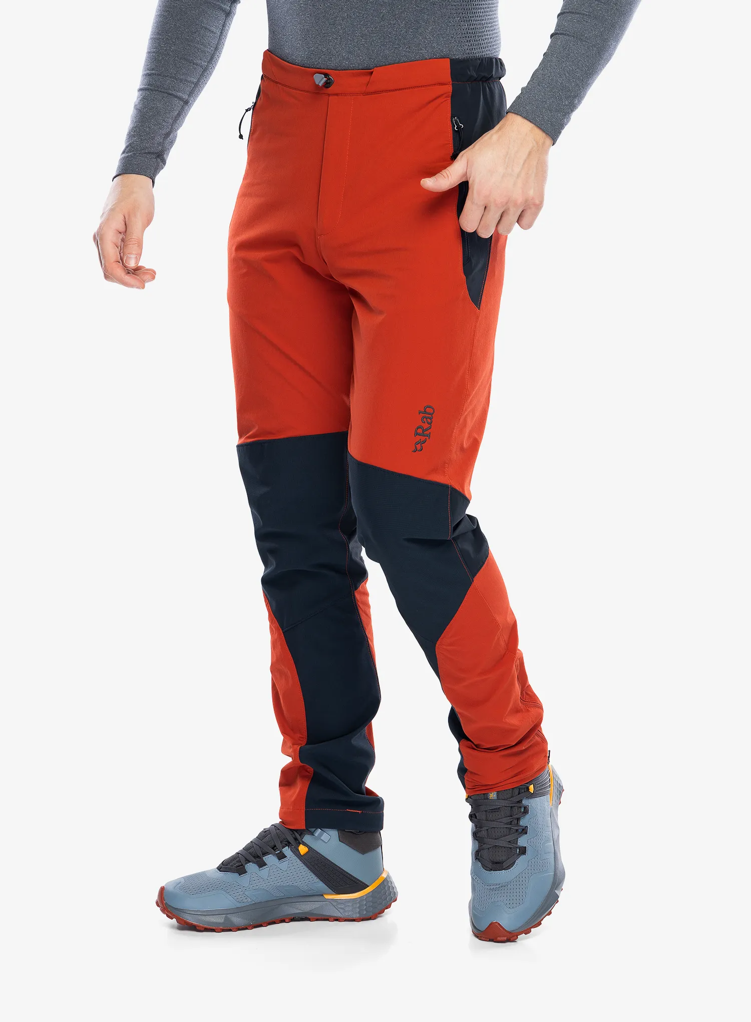 Trekové kalhoty Rab Torque Pants - tuscan red