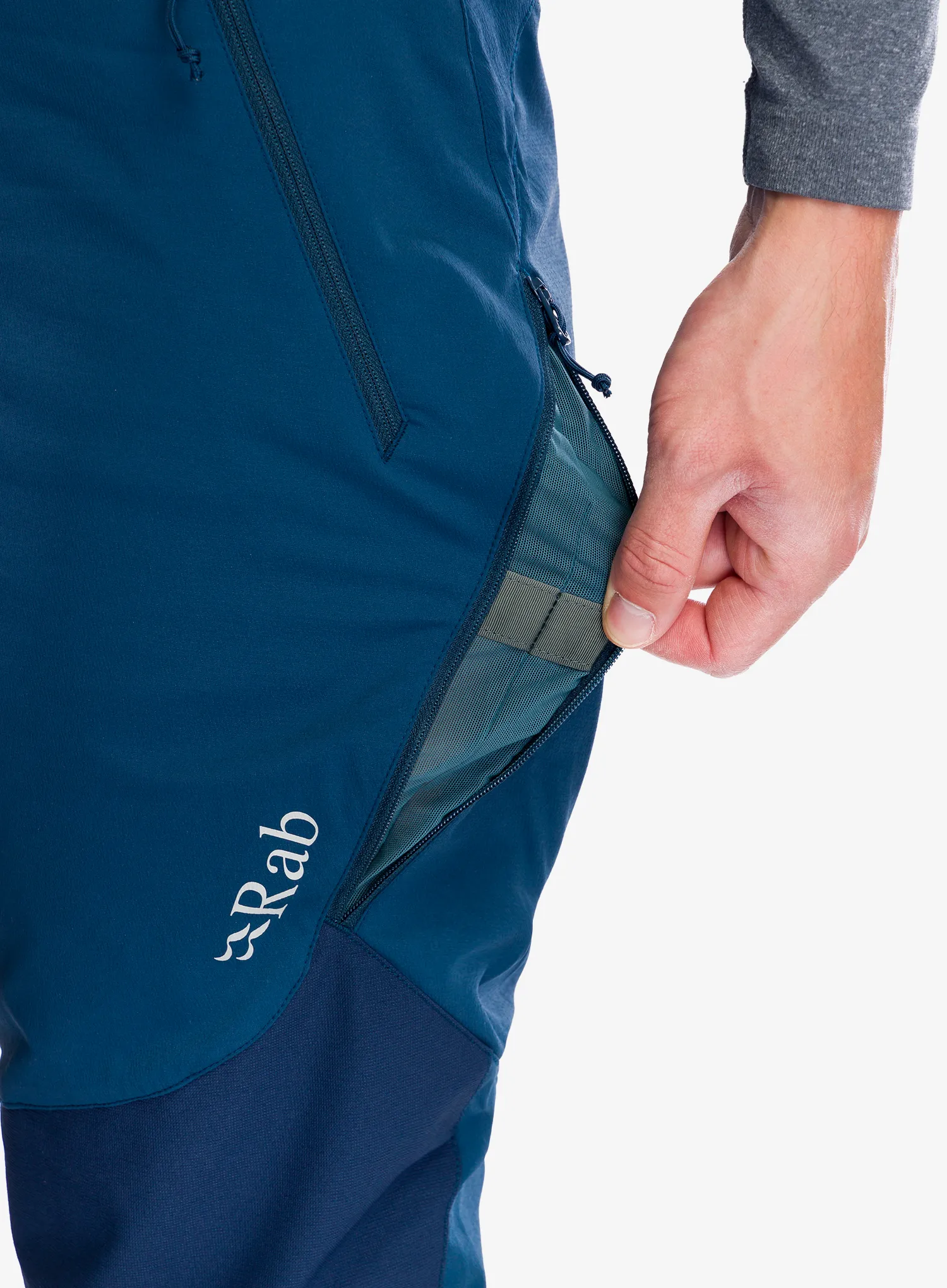Softshell kalhoty Rab Torque VR Pants - tempest blue