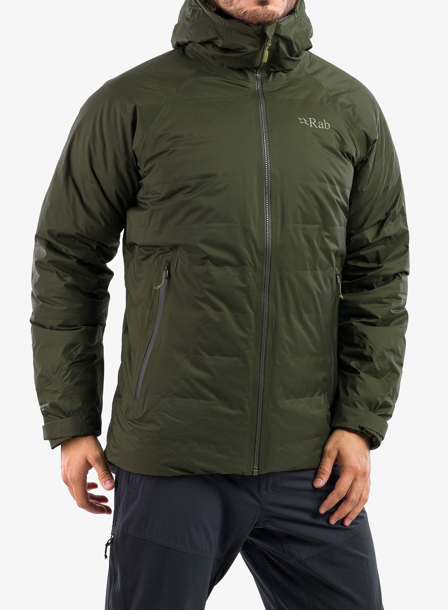 Péřová bunda Rab Valiance Jacket - army