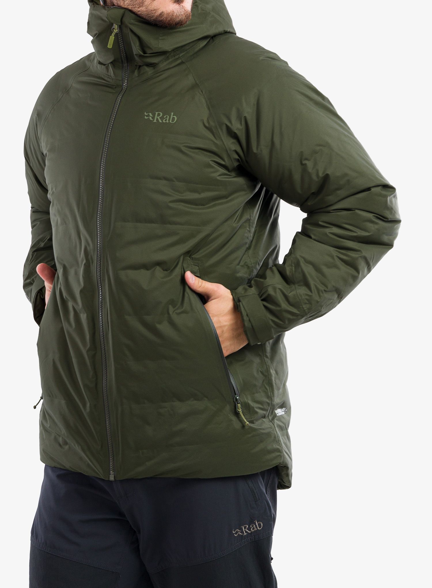 Péřová bunda Rab Valiance Jacket - army