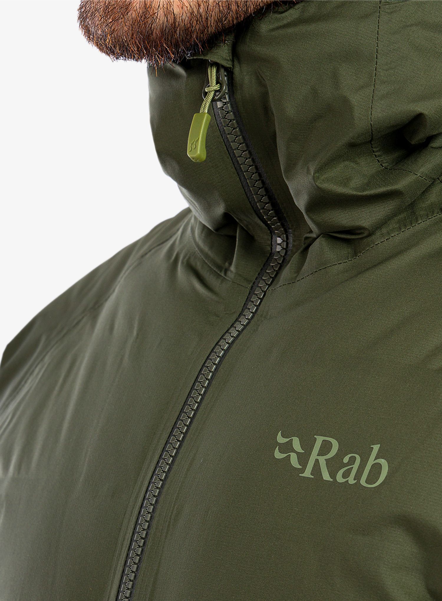 Péřová bunda Rab Valiance Jacket - army