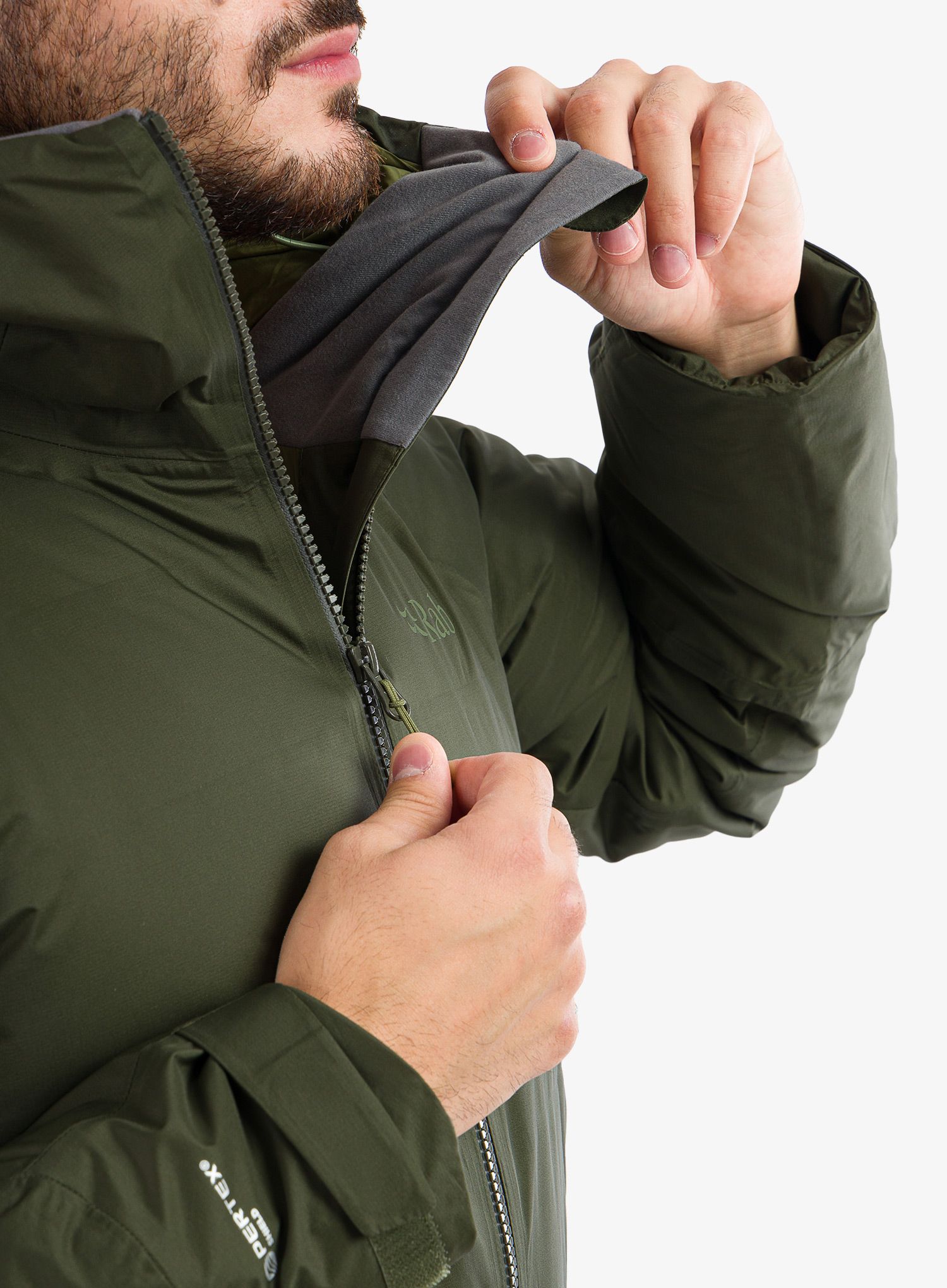 Péřová bunda Rab Valiance Jacket - army