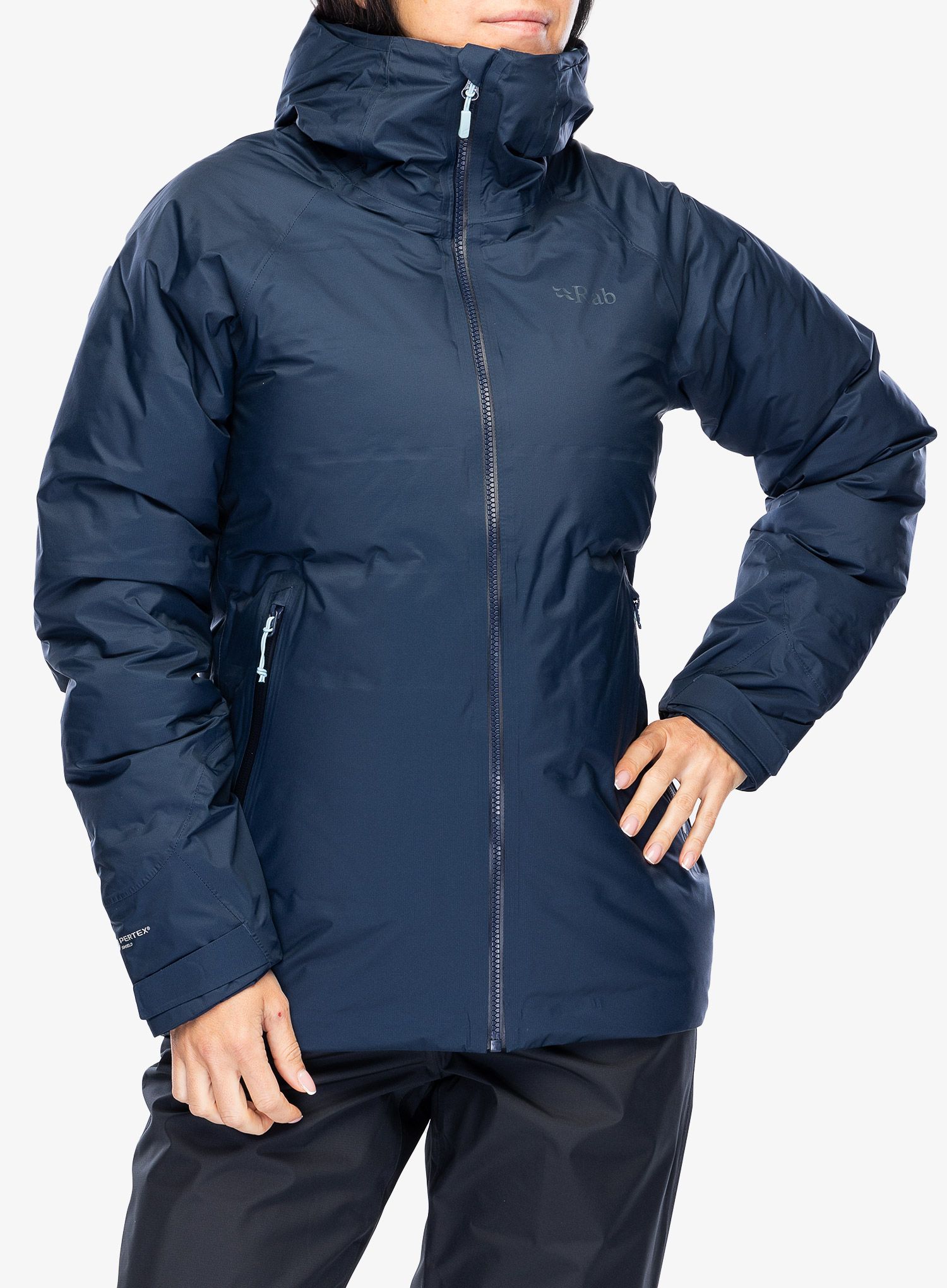 Péřová bunda damska Rab Valiance Jacket - deep ink