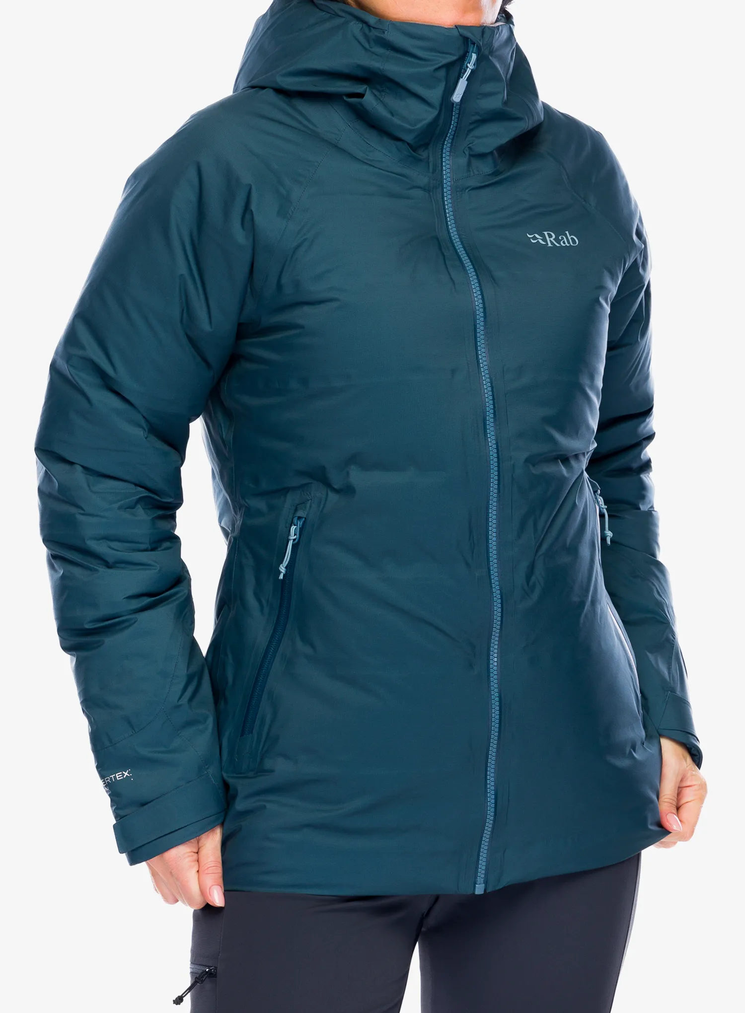 Dámská péřová bunda Rab Valiance Jacket - orion blue