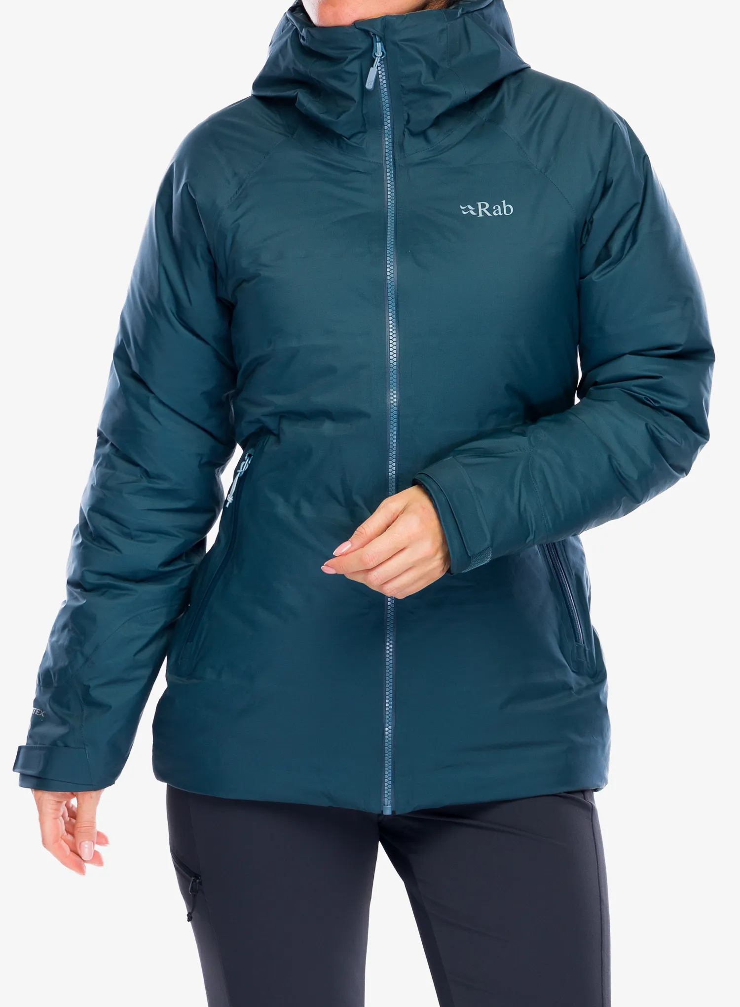 Dámská péřová bunda Rab Valiance Jacket - orion blue