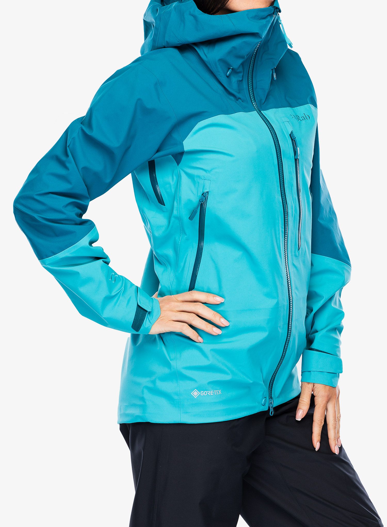 GORE TEX bunda dámská Rab Zanskar GTX Jacket - ultramarine/aquamarine