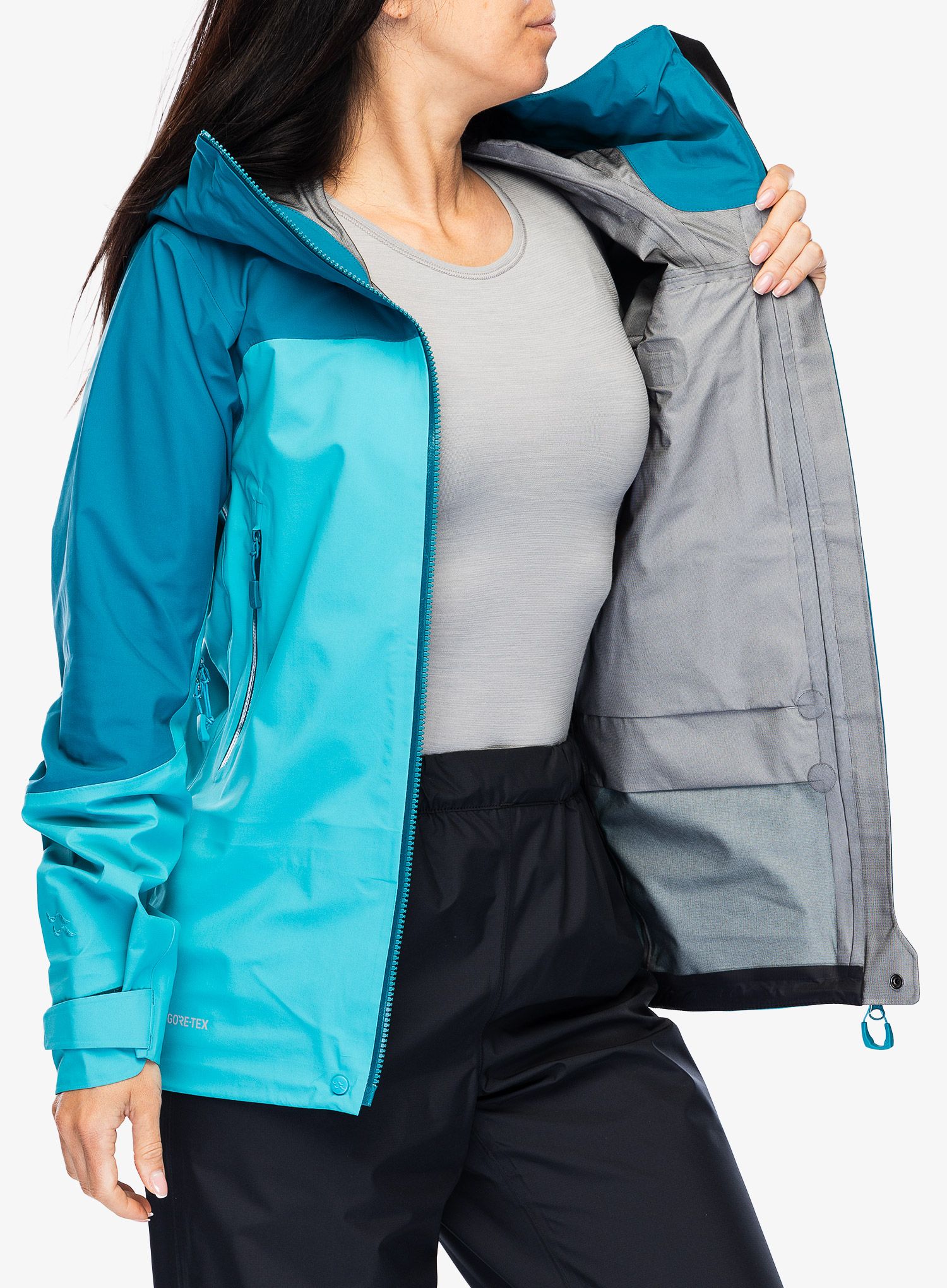 GORE TEX bunda dámská Rab Zanskar GTX Jacket - ultramarine/aquamarine