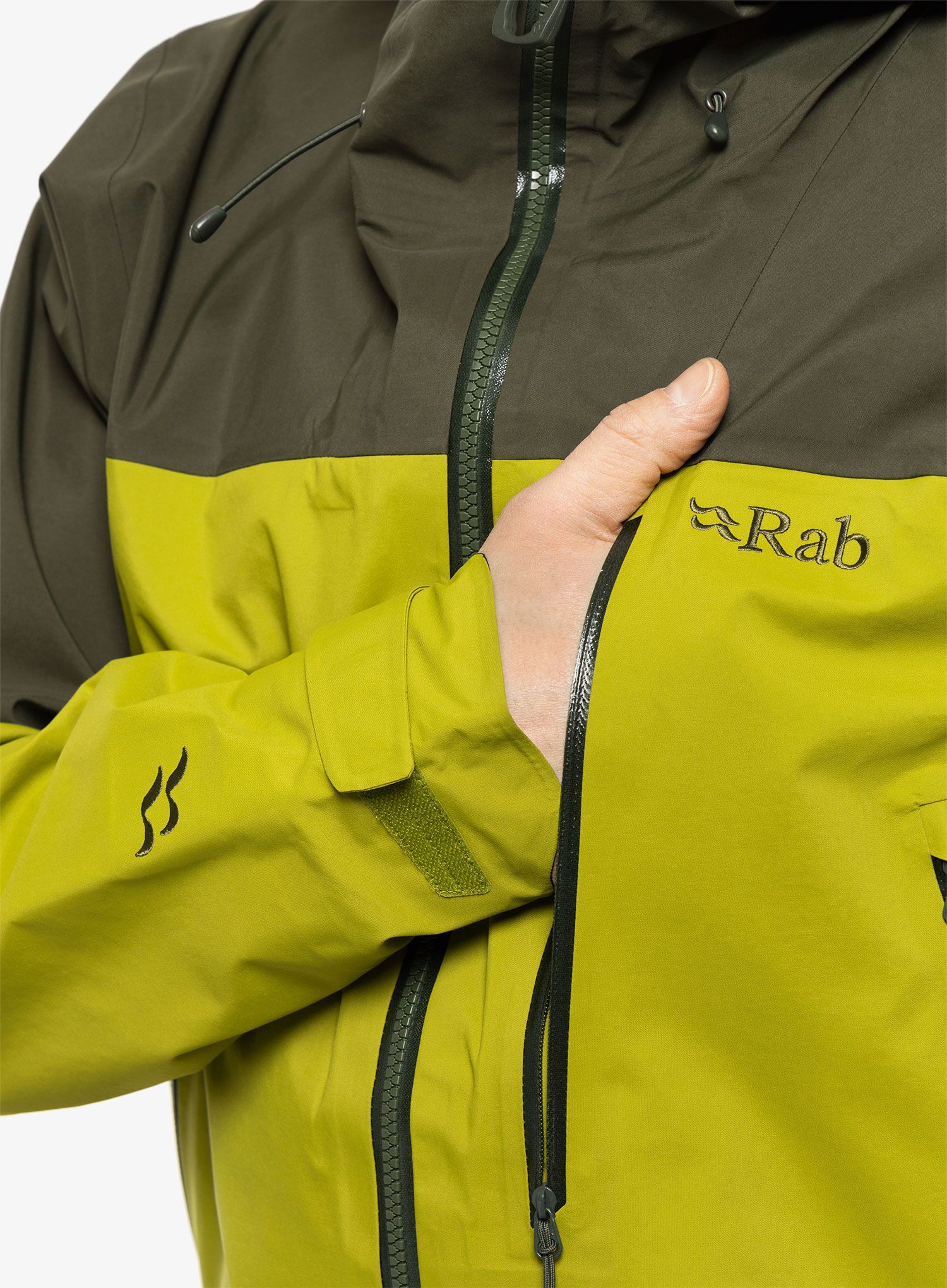 Bunda s membránou Rab Zanskar GTX Jacket  - army/aspen green