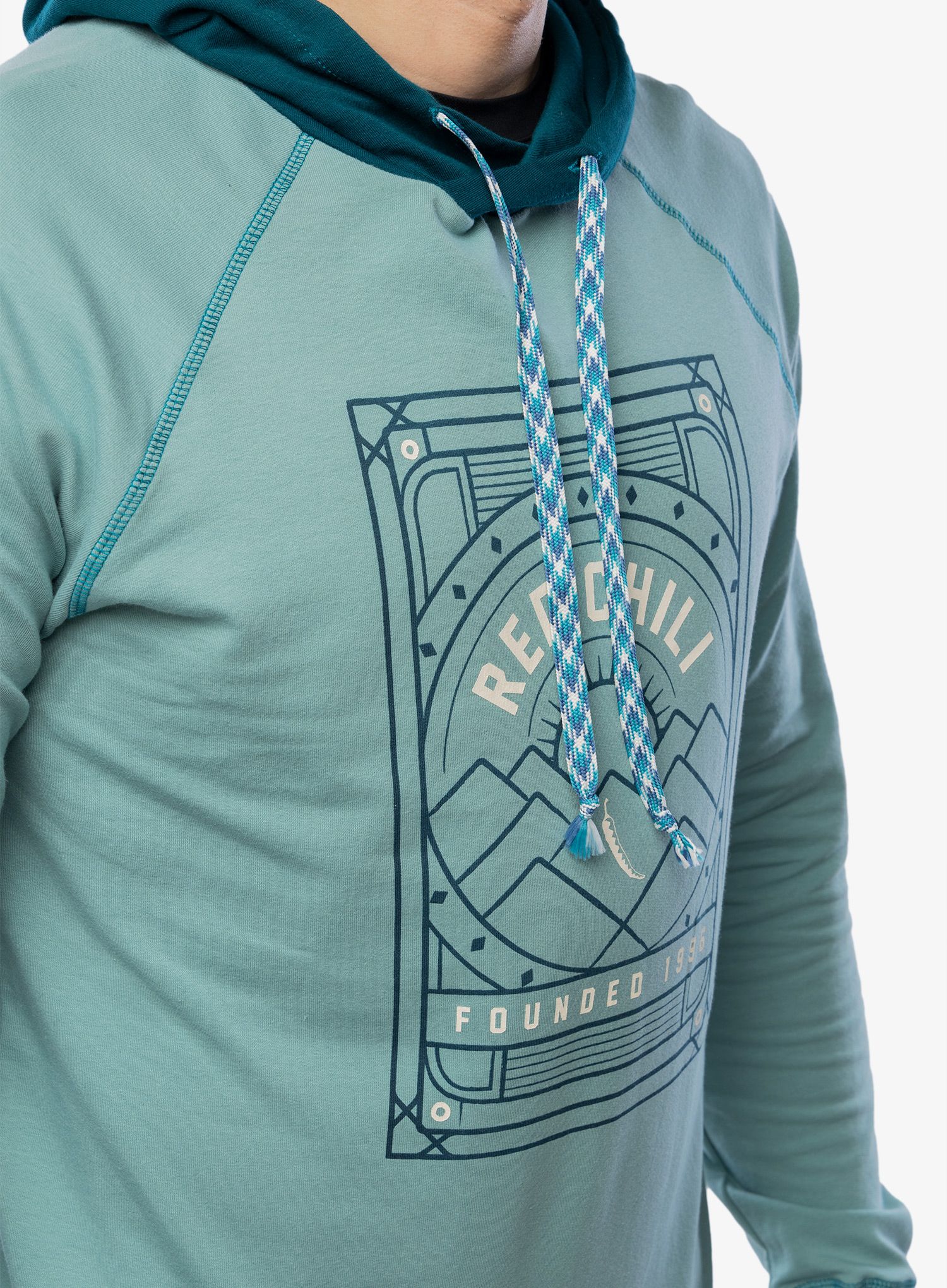 Mikina s kapucí Red Chilli Me Tecu Hoody IV - mineral blue