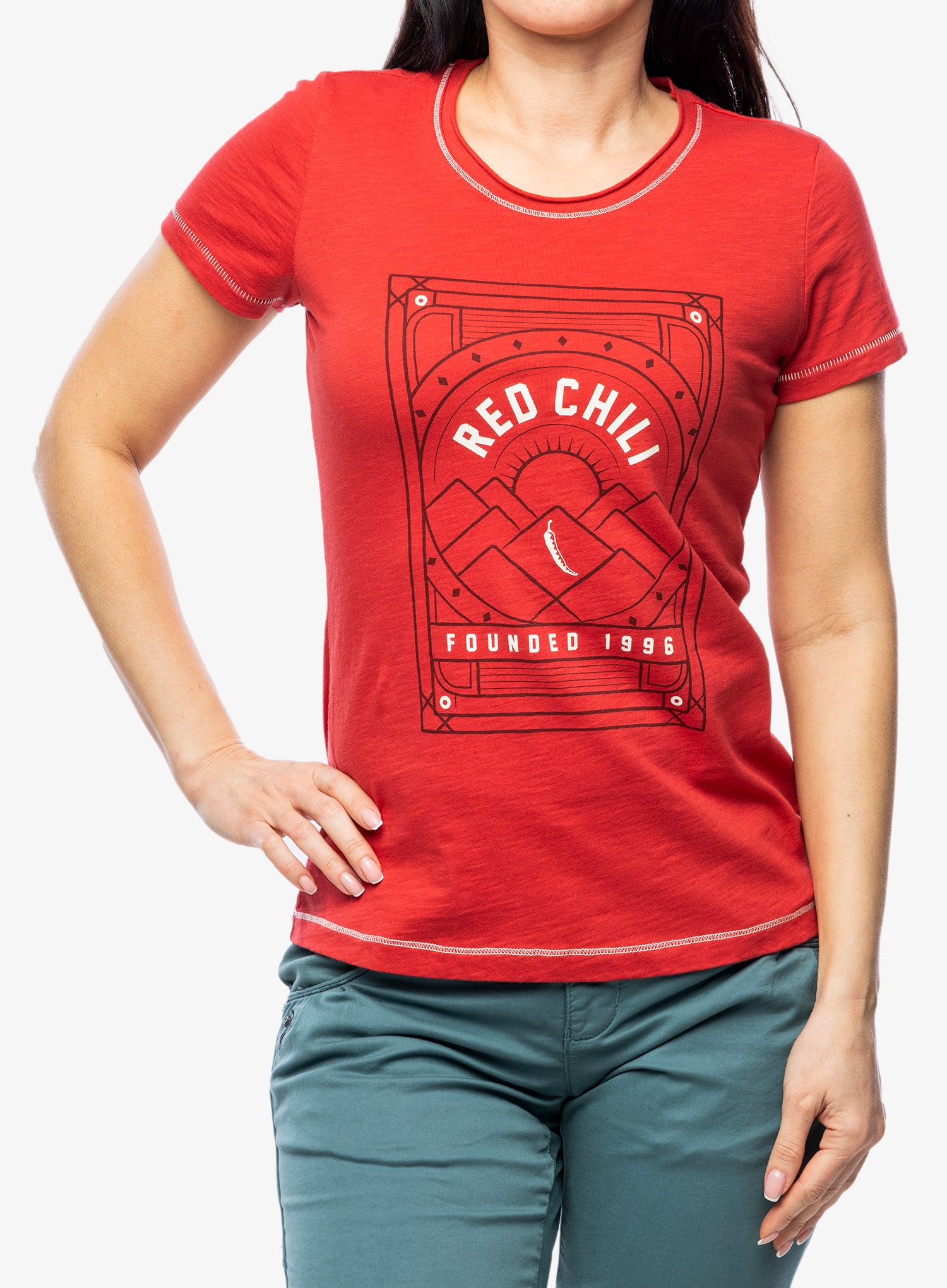 Dámské lezecké triko Red Chilli Wo Satori T-Shirt III - sumac
