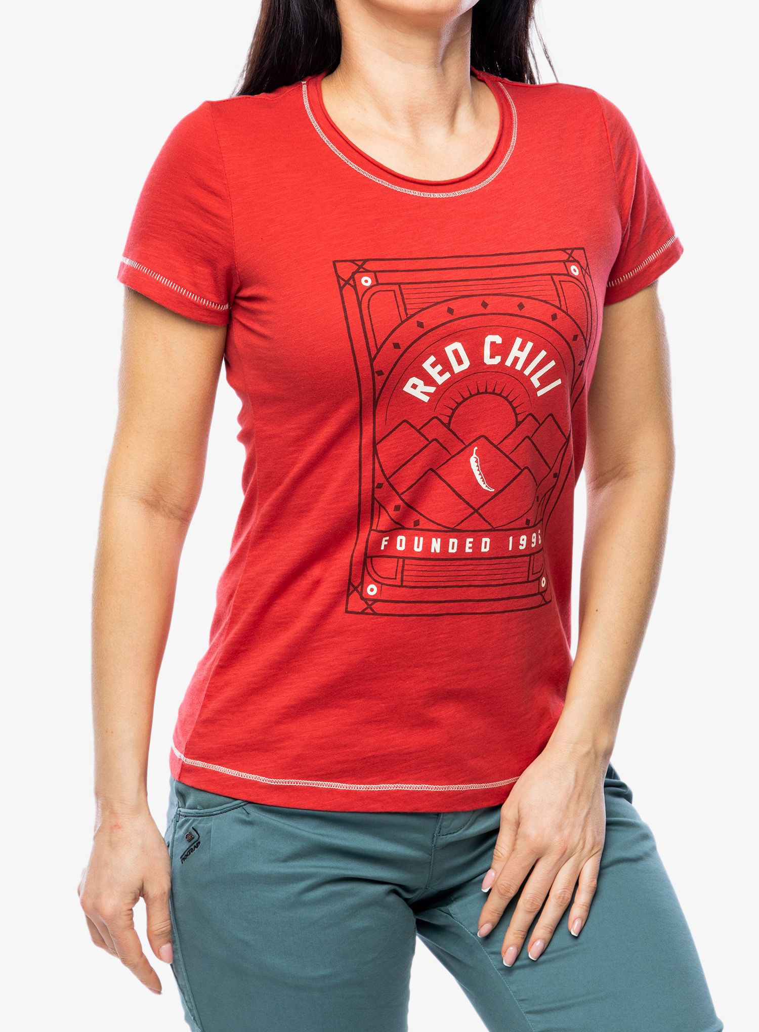 Dámské lezecké triko Red Chilli Wo Satori T-Shirt III - sumac