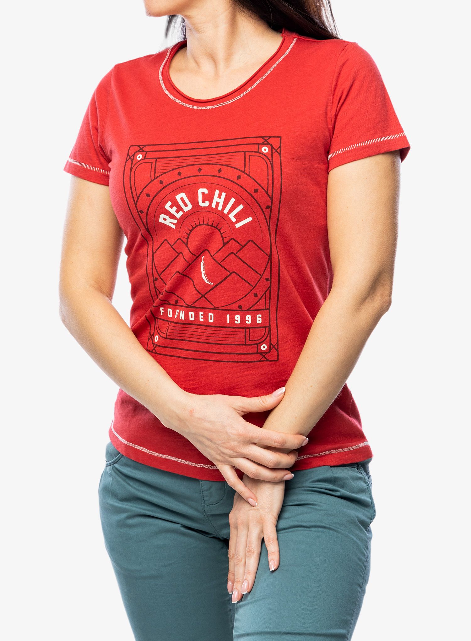 Dámské lezecké triko Red Chilli Wo Satori T-Shirt III - sumac