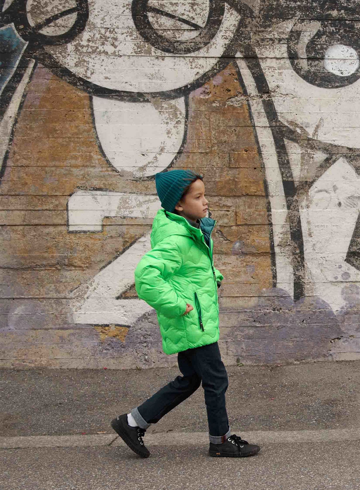 Dětská bunda Reima Fossila - neon green