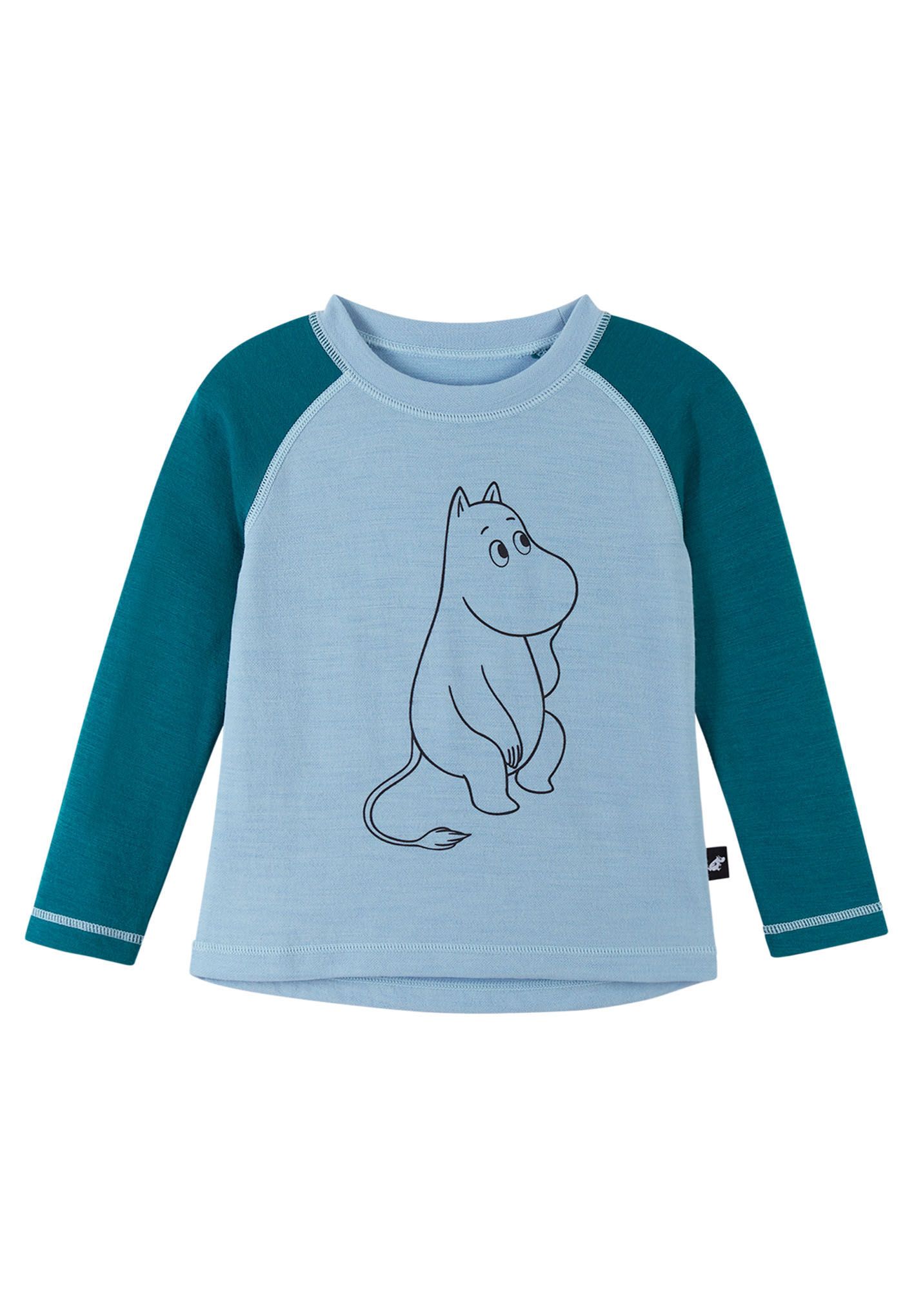 Dětské tričko Reima Moomin Tindra - frozen blue