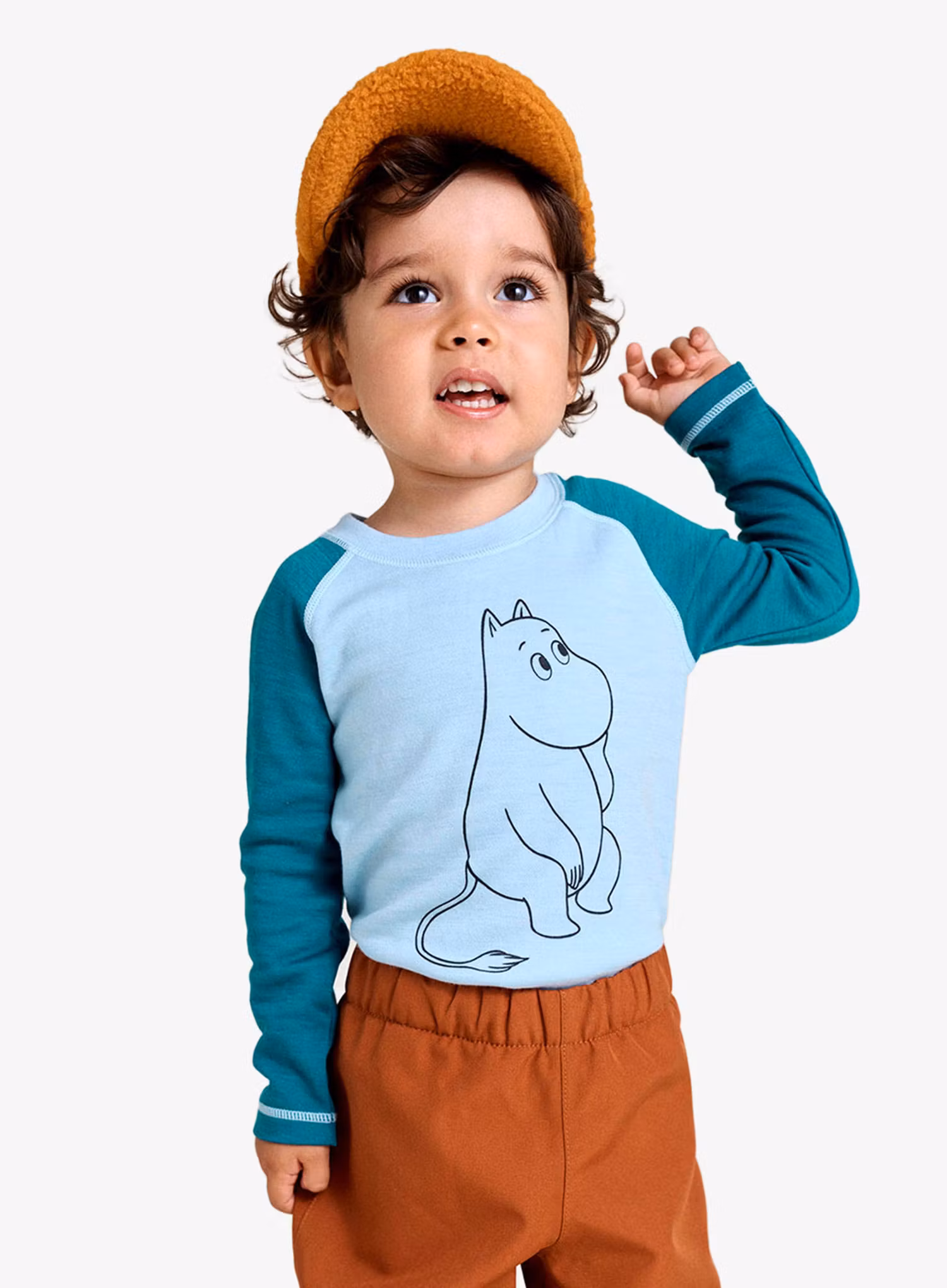 Dětské tričko Reima Moomin Tindra - frozen blue