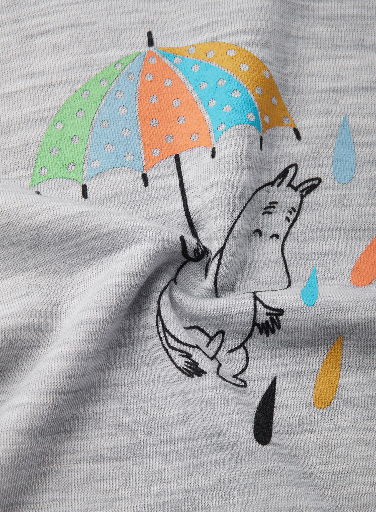 Dětské tričko Reima Moomin Tindra - melange grey
