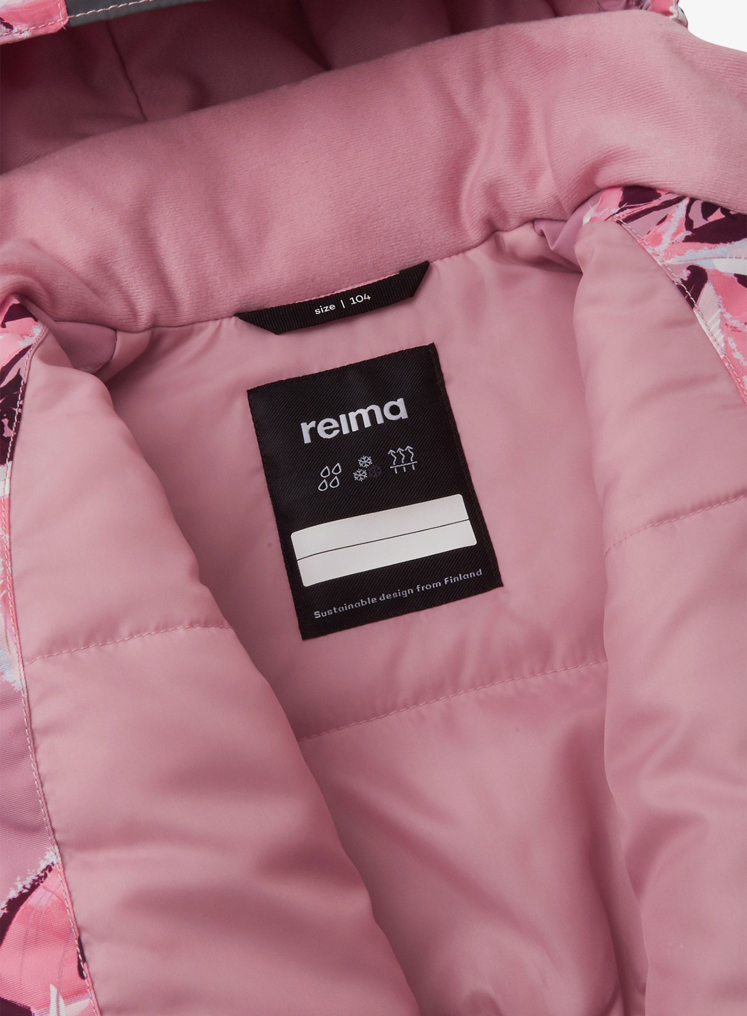 Dívčí bunda Reima Toki - grey pink