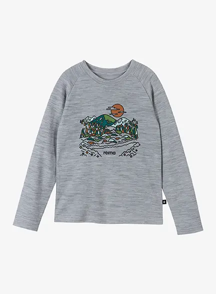 Dětská mikina Reima Viisas - melange grey
