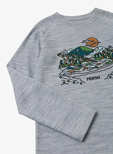 Dětská mikina Reima Viisas - melange grey