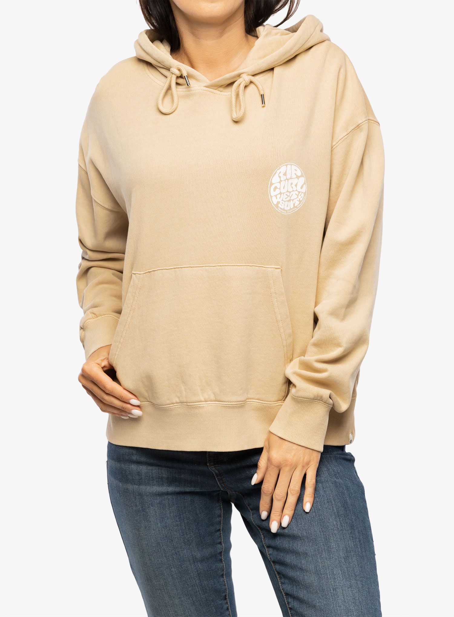 Mikina s kapucí Rip Curl Icons Of Surf Hood - natural