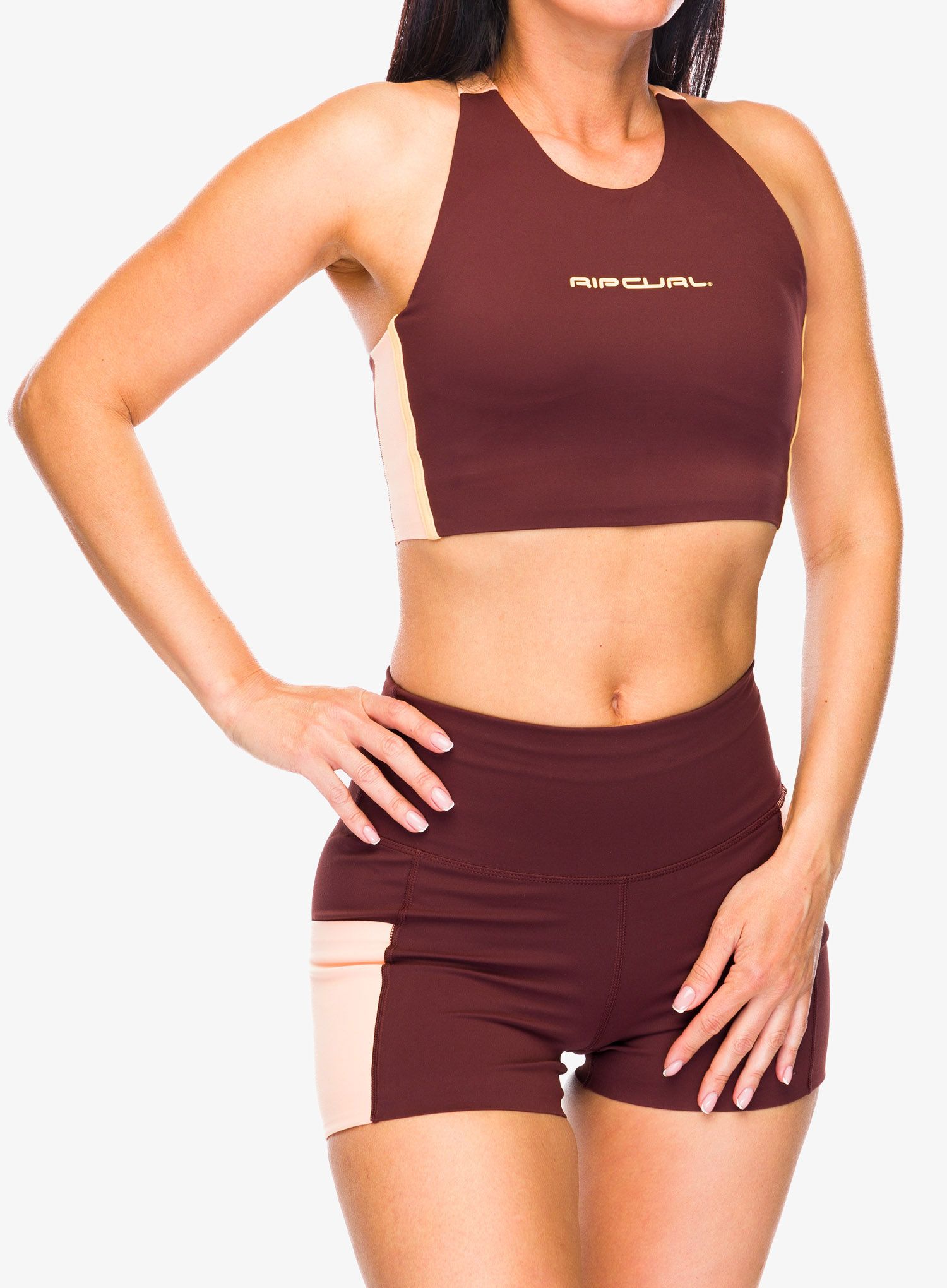 Dámský top Rip Curl RSS Revival Crop - plum