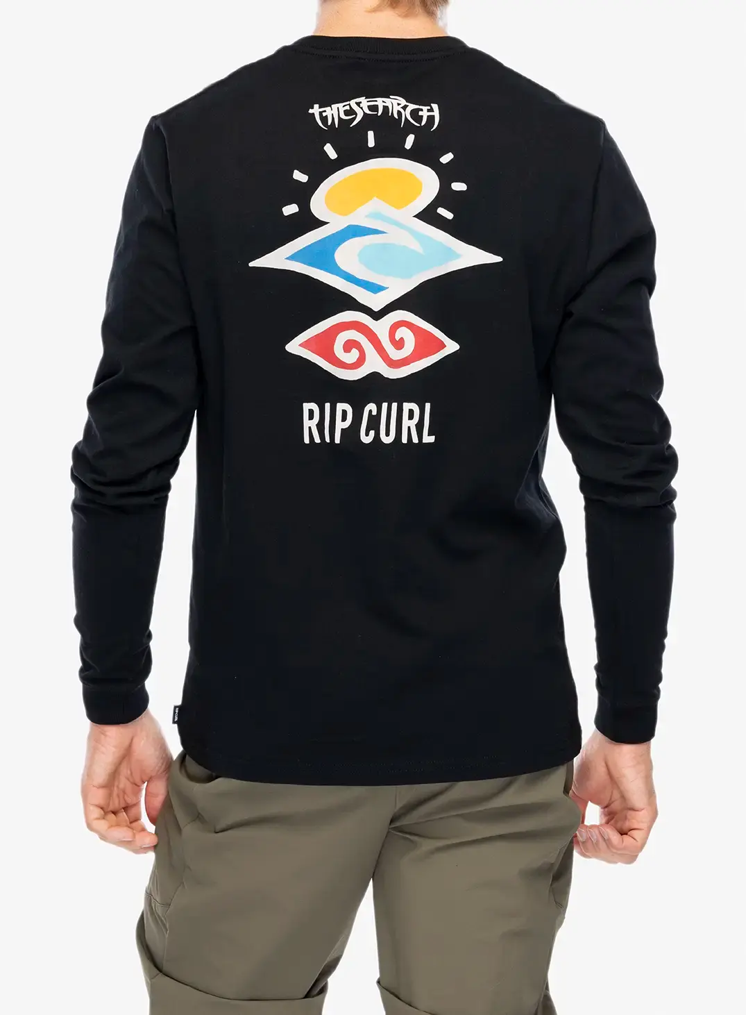 Longsleeve Rip Curl Search Icon L/S Tee - black/black