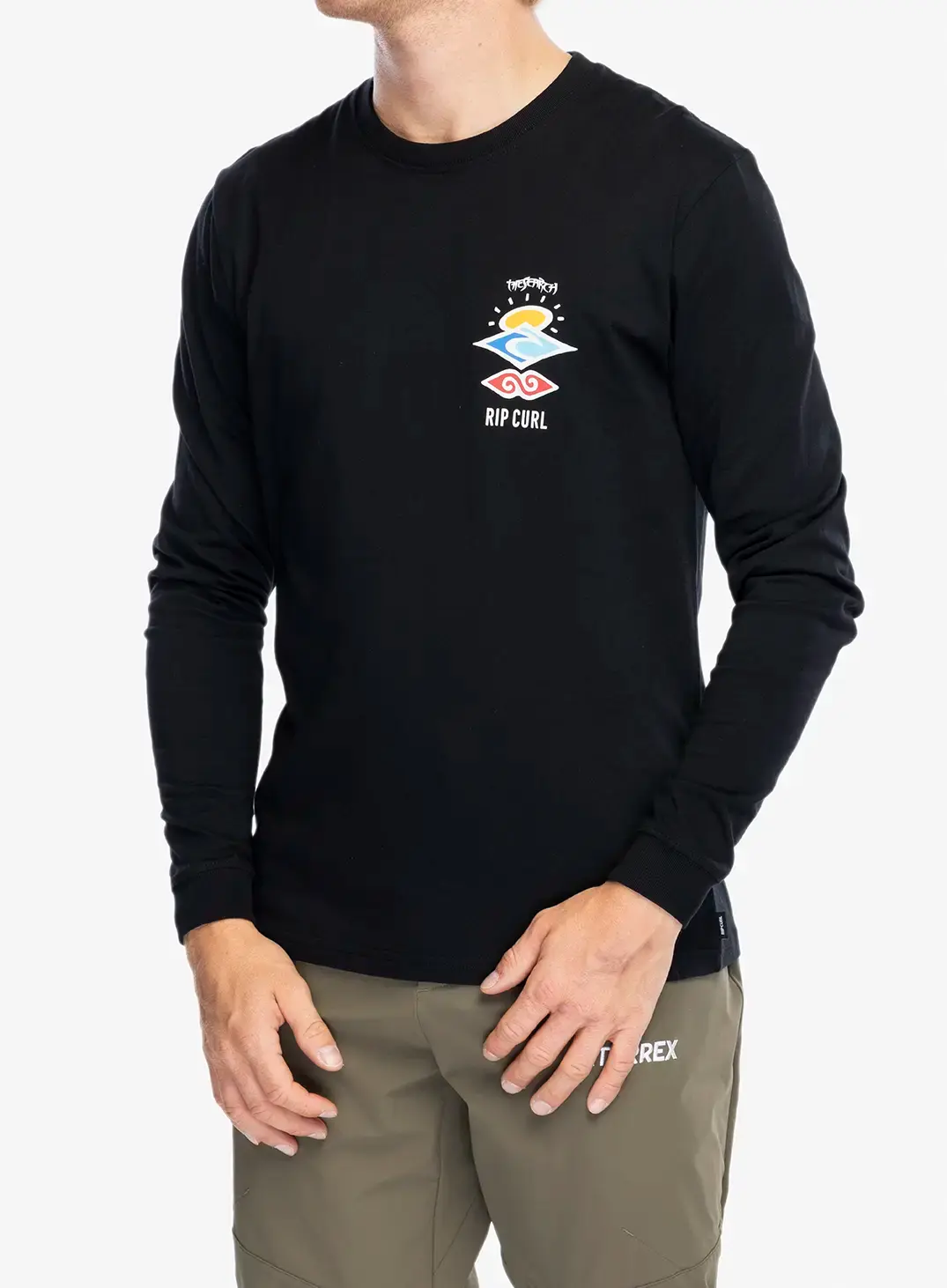 Longsleeve Rip Curl Search Icon L/S Tee - black/black