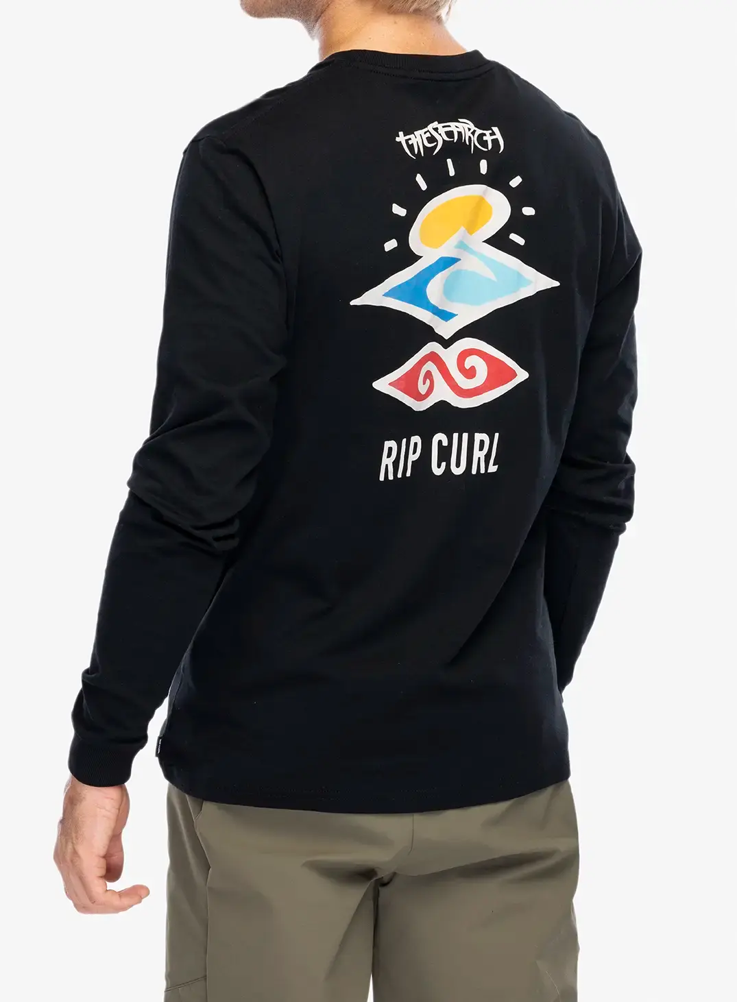 Longsleeve Rip Curl Search Icon L/S Tee - black/black