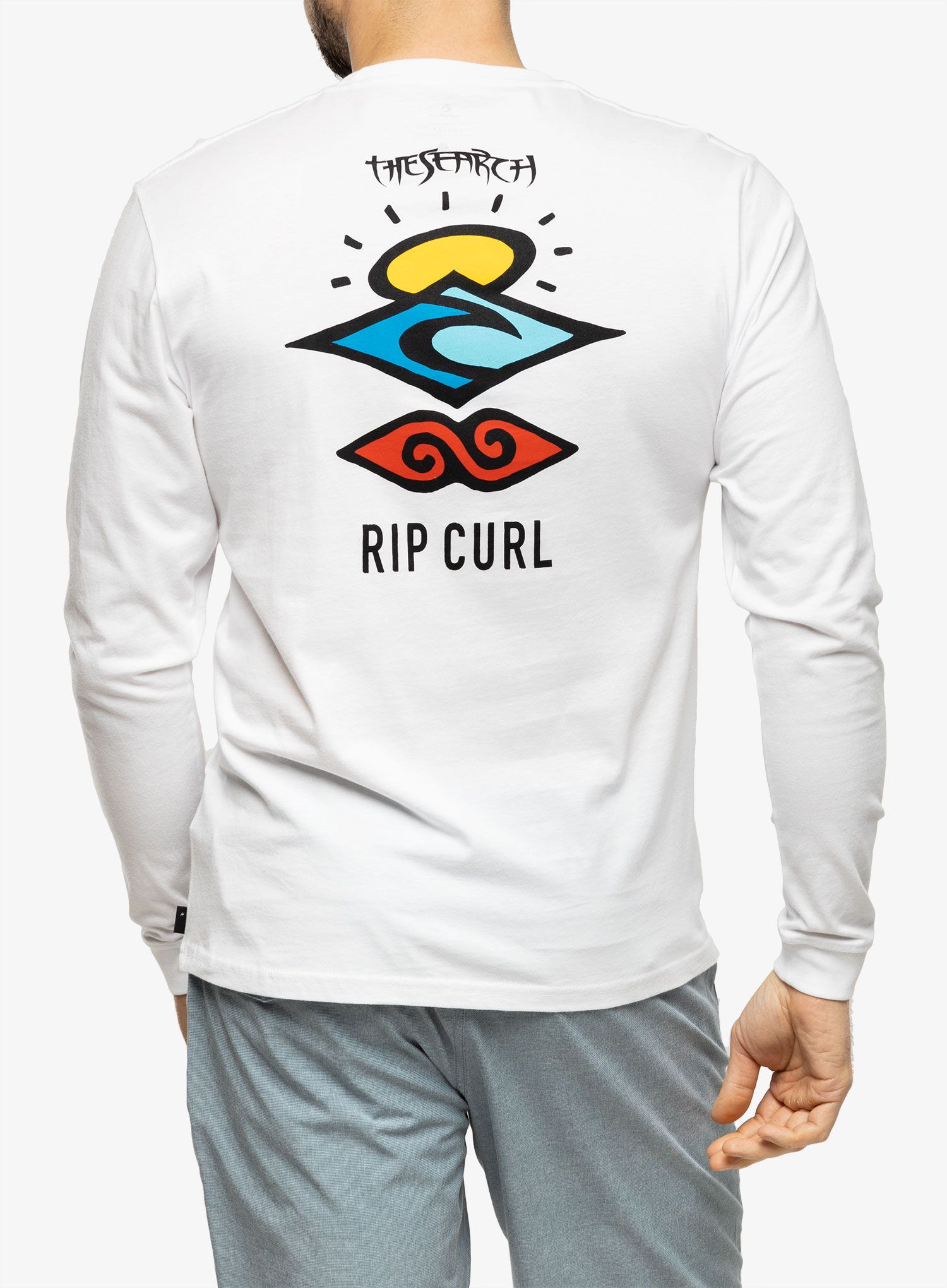Longsleeve Rip Curl Search Icon L/S Tee - white