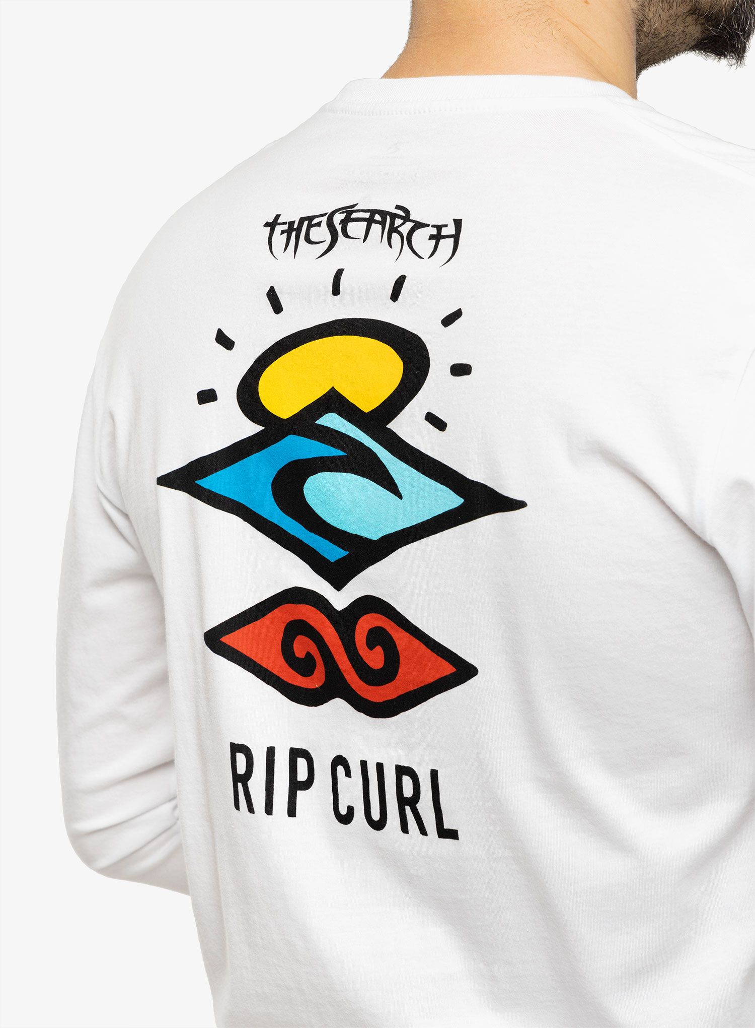 Longsleeve Rip Curl Search Icon L/S Tee - white