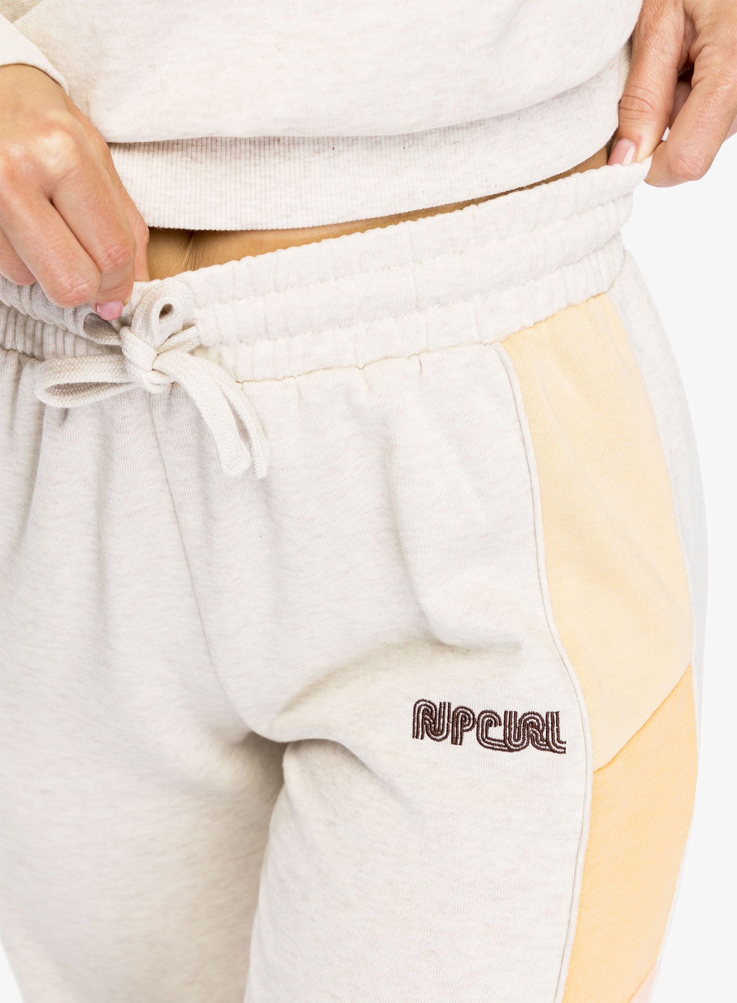 Kalhoty dámské Rip Curl Surf Revival Track Pant - oatmeal marle