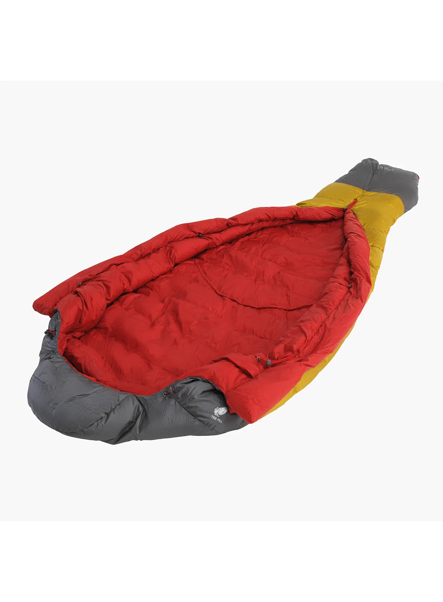 Péřový spacák Robens Couloir 350 (195 cm) - grey/yellow