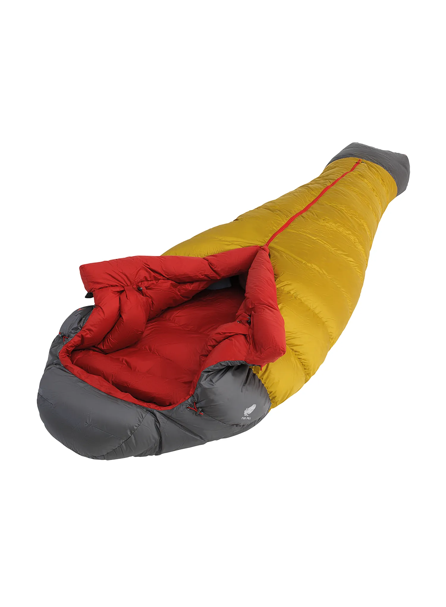 Péřový spacák Robens Couloir 750 (195 cm) - grey/yellow