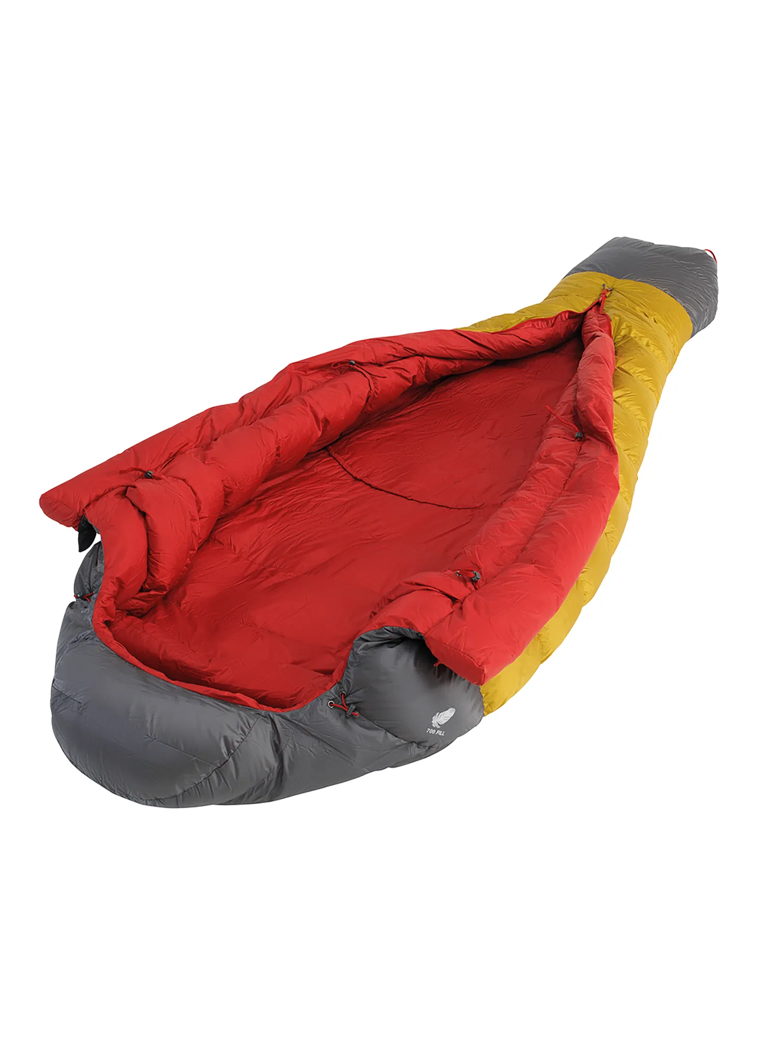Péřový spacák Robens Couloir 750 (195 cm) - grey/yellow