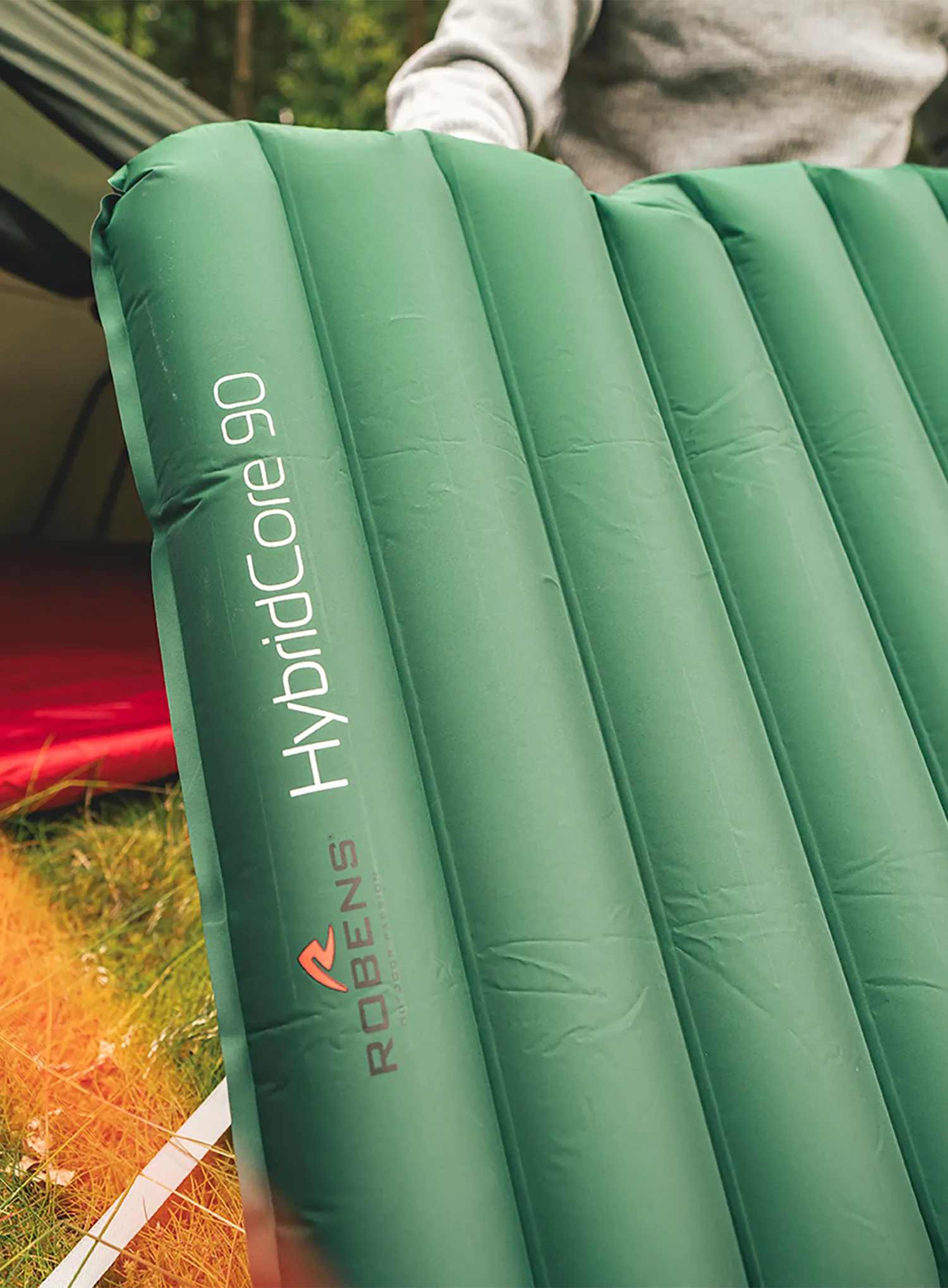 Samonafukovací karimatka Robens HybridCore 90 - green
