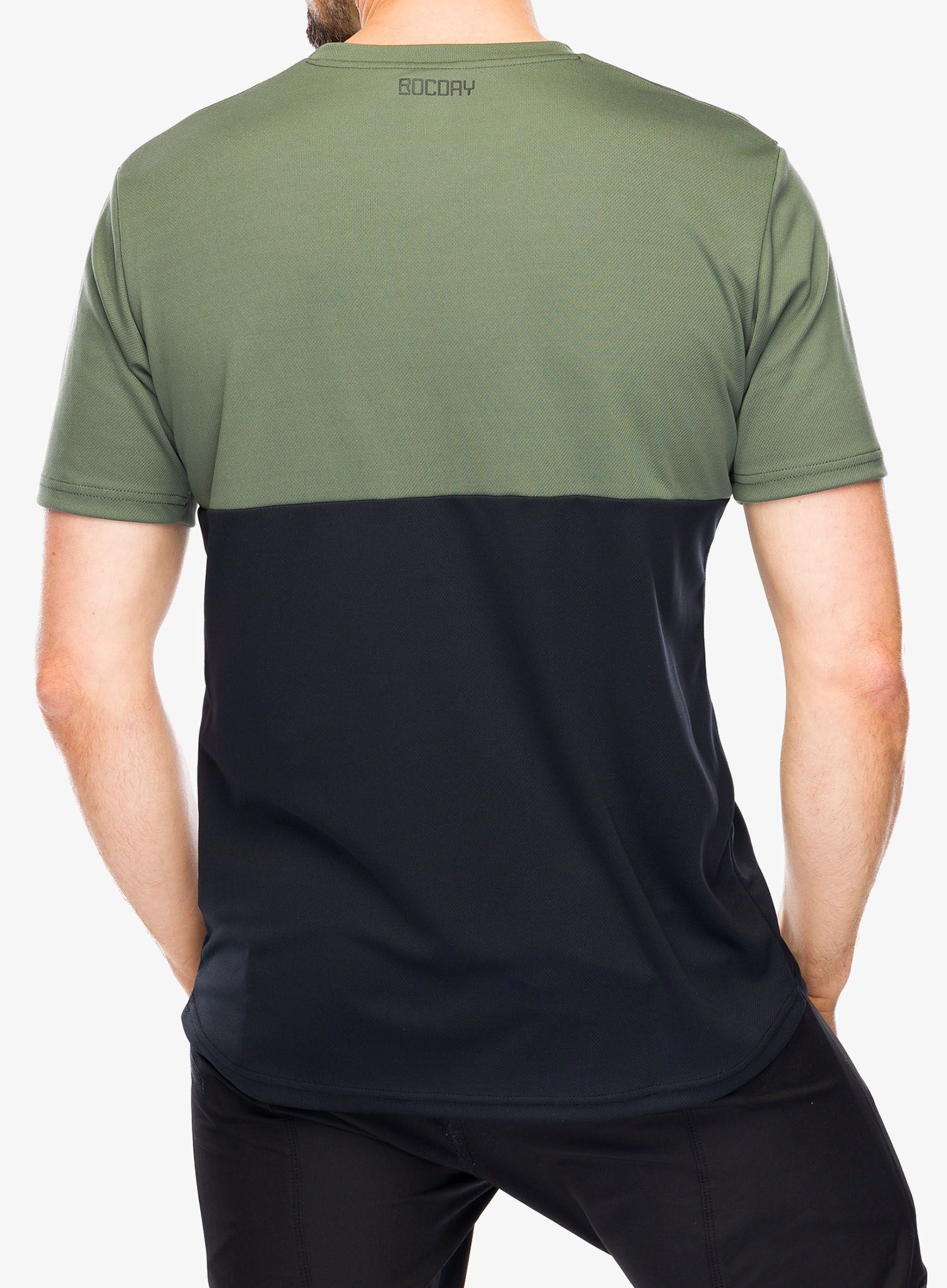 Cyklistické triko Rocday Double V2 - black/green
