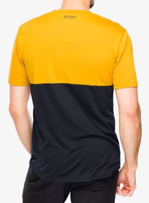 Cyklistické triko Rocday Double V2 - black/yellow