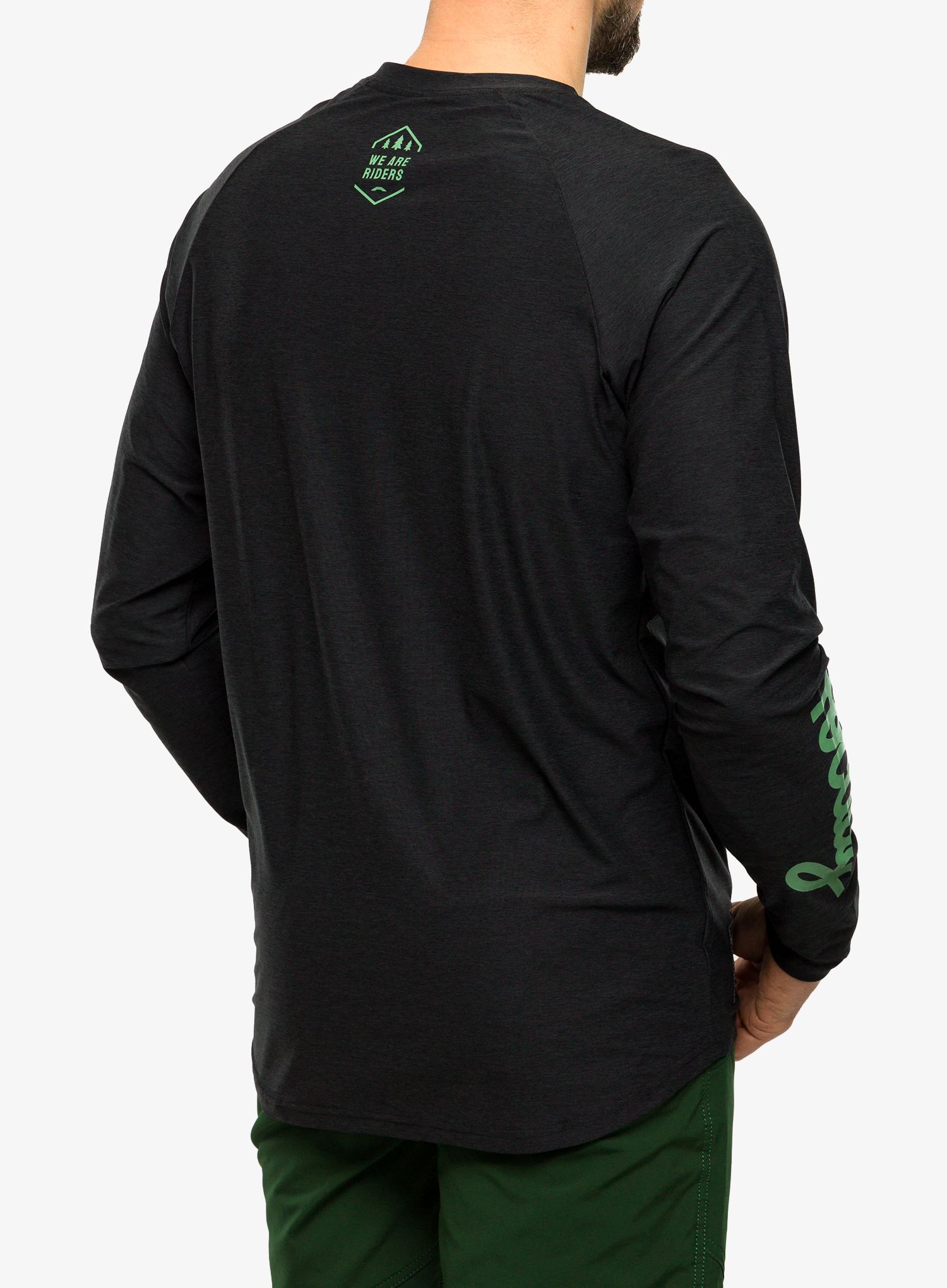 Cyklistická mikina Rocday Evo Race - black/green