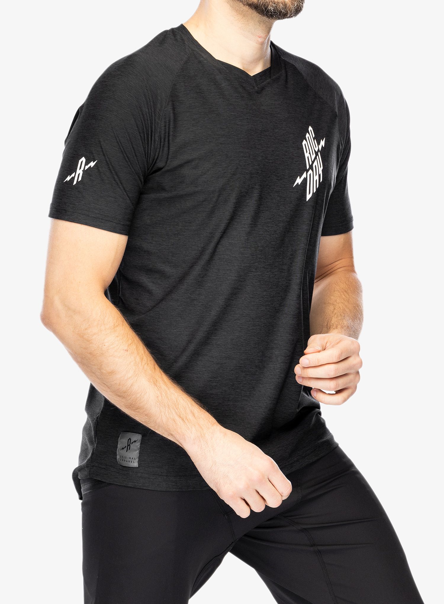 Cyklistické triko Rocday Stage Short - black