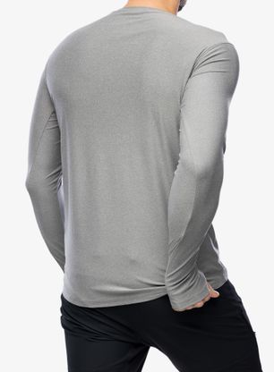 Mikina Royal Robbins Amp Lite Crew L/S - lt pewter htr