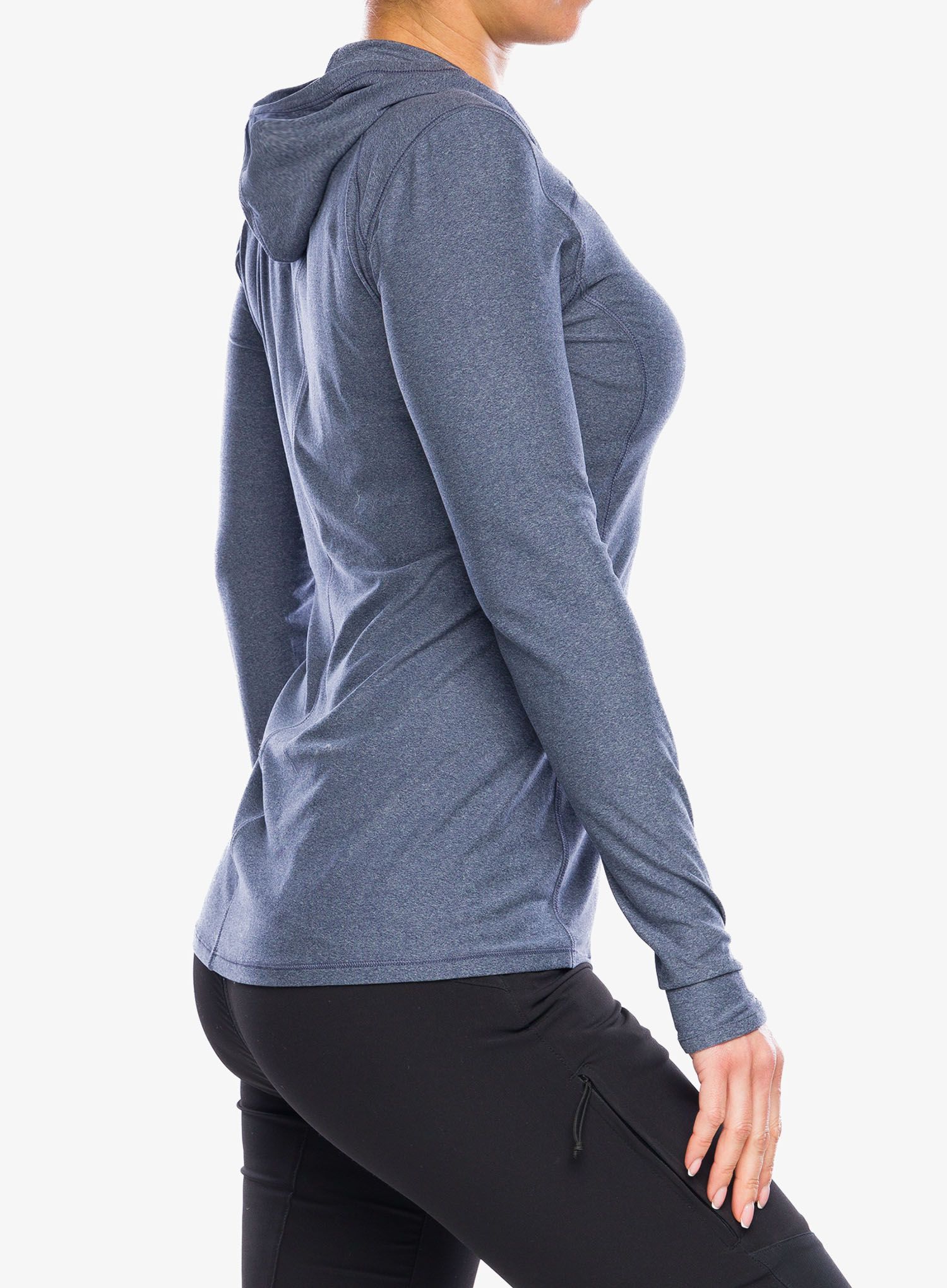 Dámská mikina s kapucí Royal Robbins Amp Lite Hoodie - navy htr