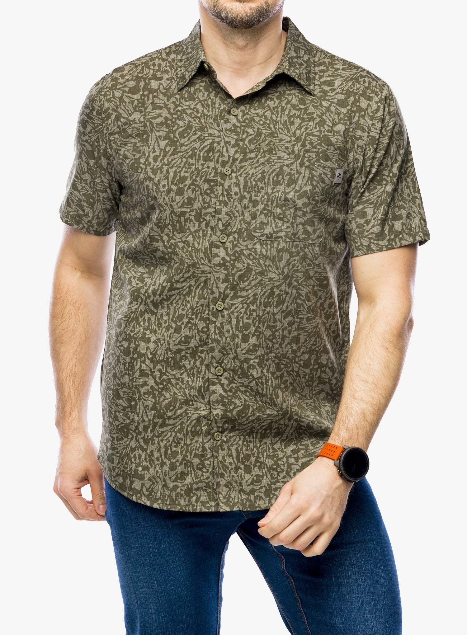 Košile Royal Robbins Amp Lite Printed S/S - fiddlehead fortuna pt