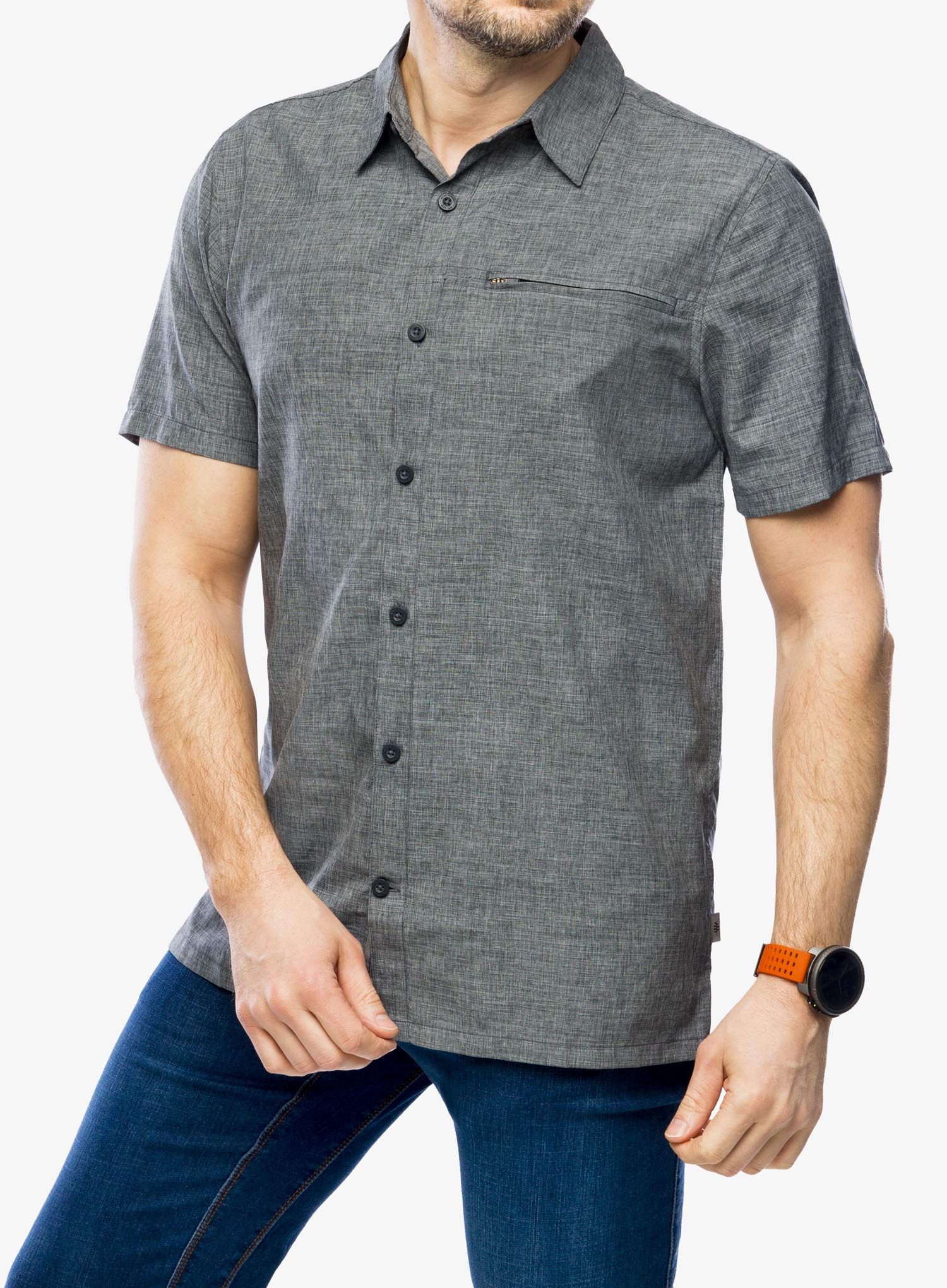 Košile Royal Robbins Amp Lite S/S - charcoal
