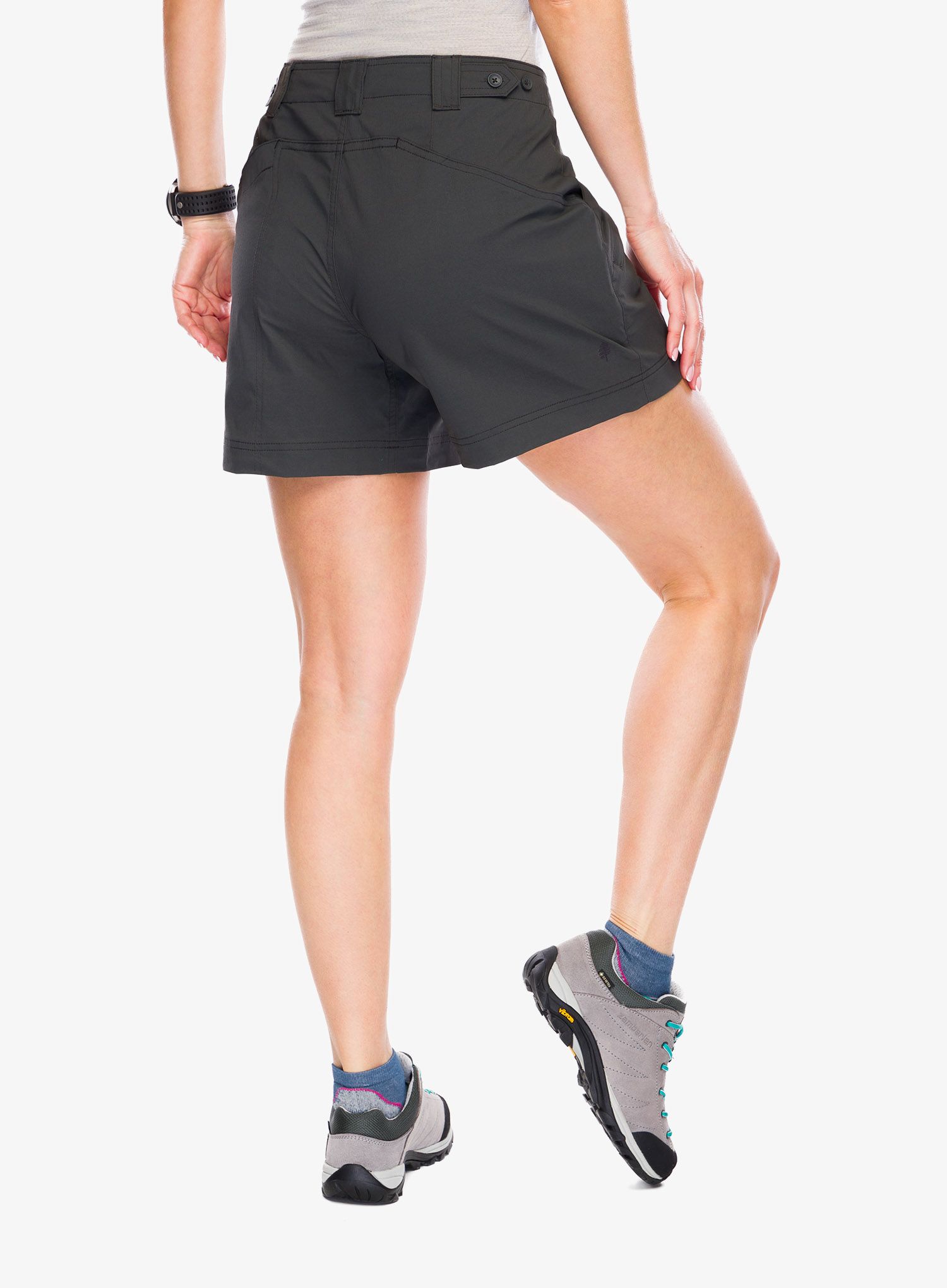 Kraťasy dámské Royal Robbins Backcountry Pro II Short - charcoal